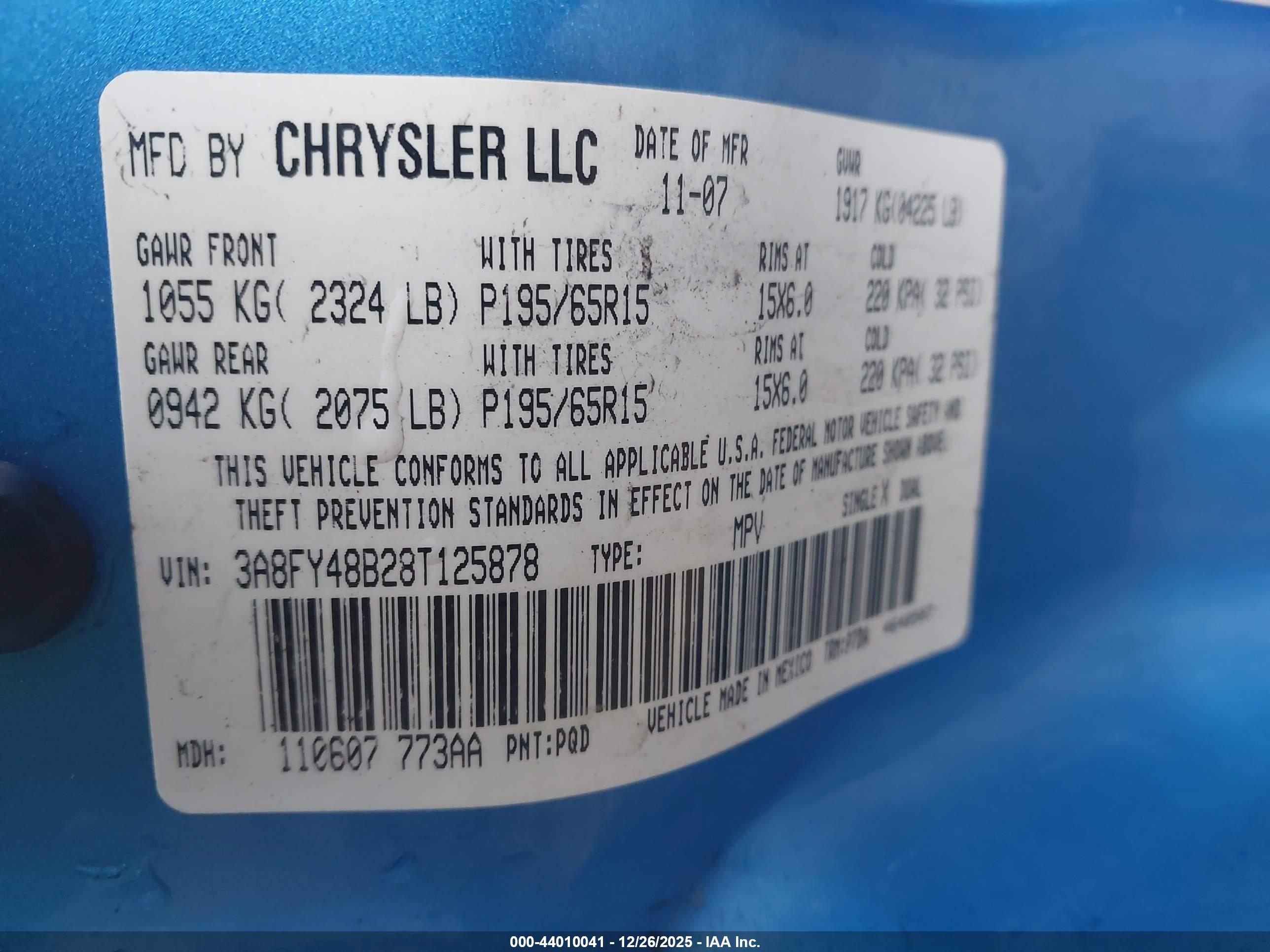 CHRYSLER PT image 9