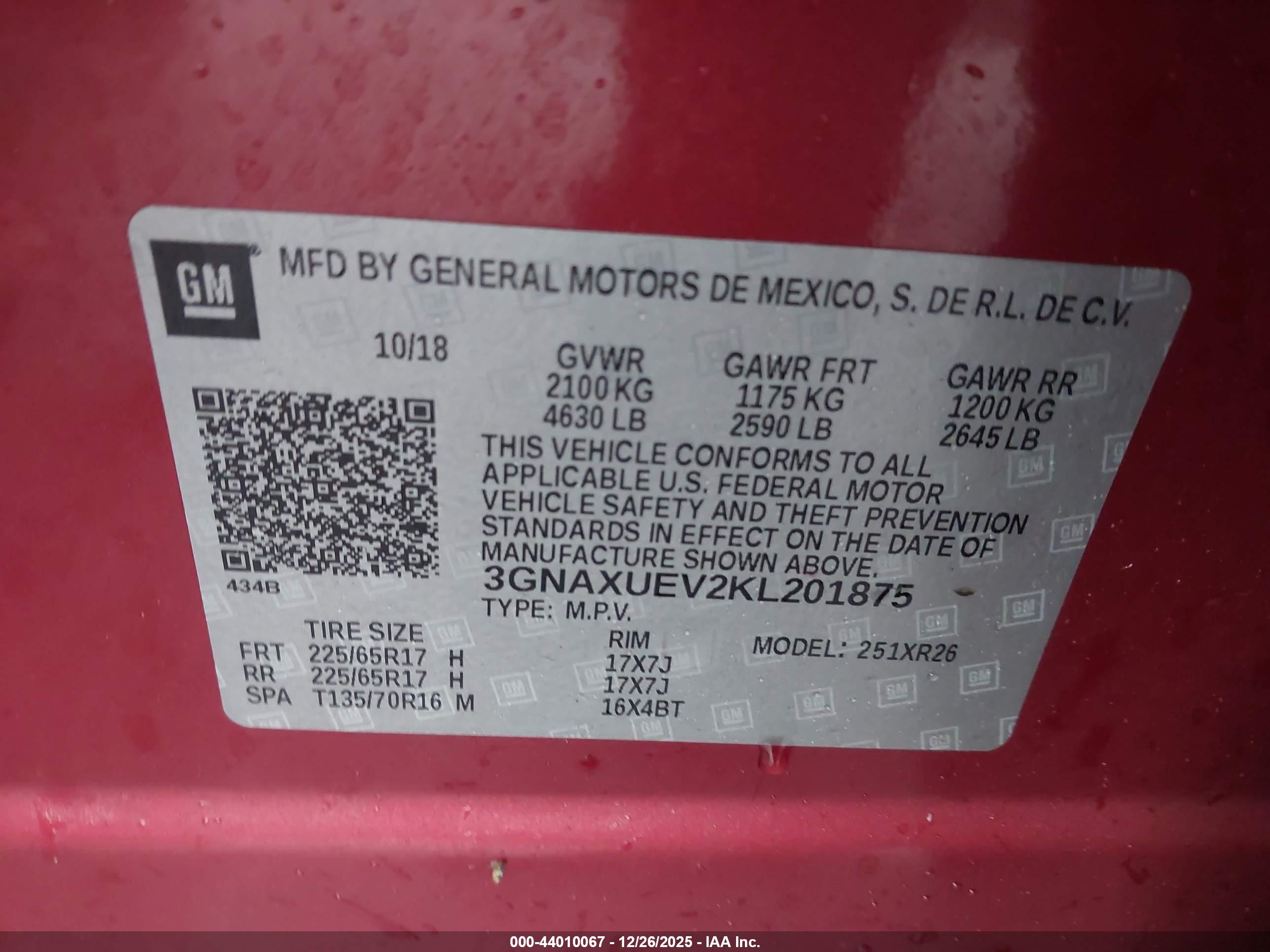 CHEVROLET EQUINOX image 9