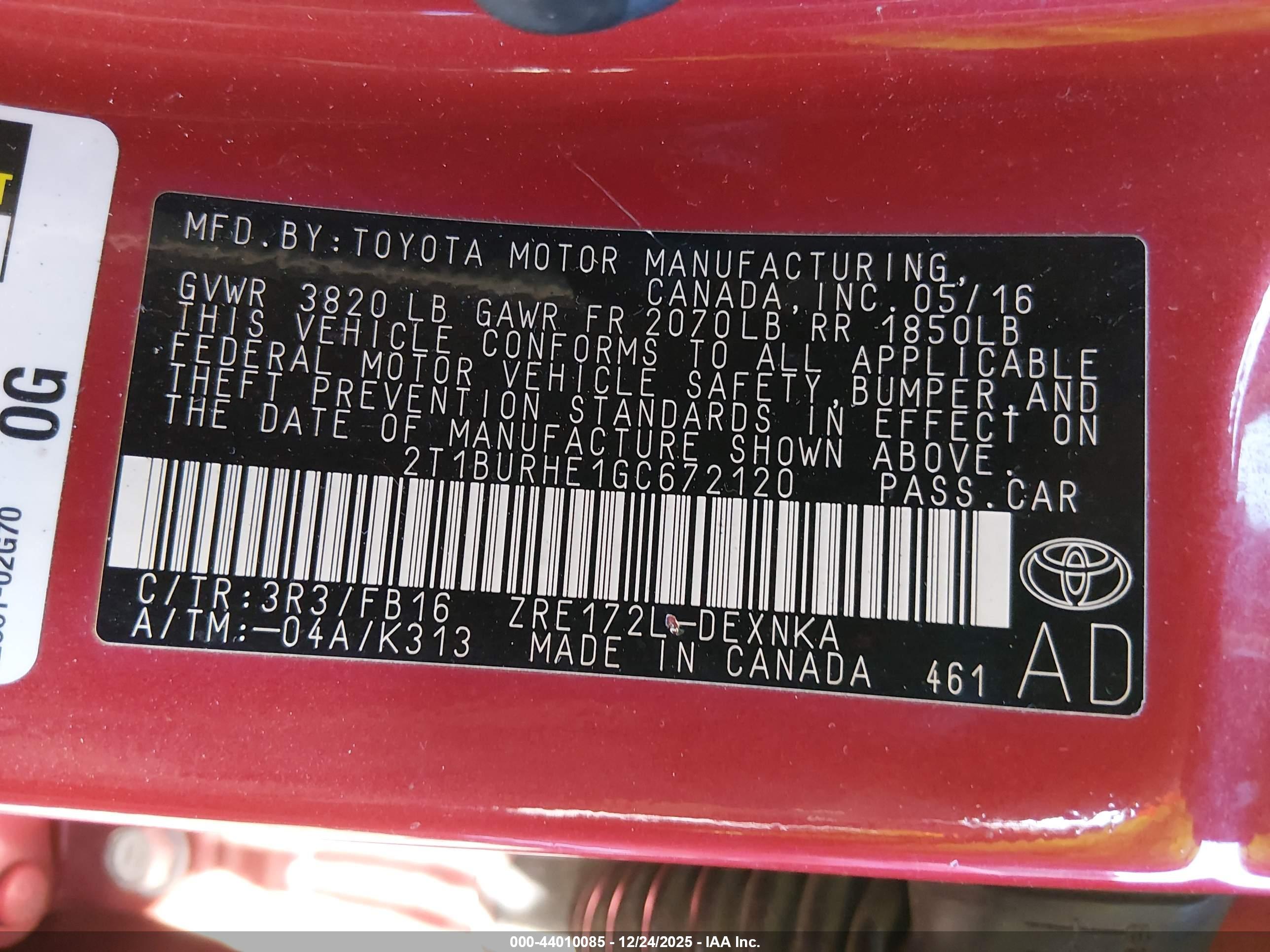 TOYOTA COROLLA image 9