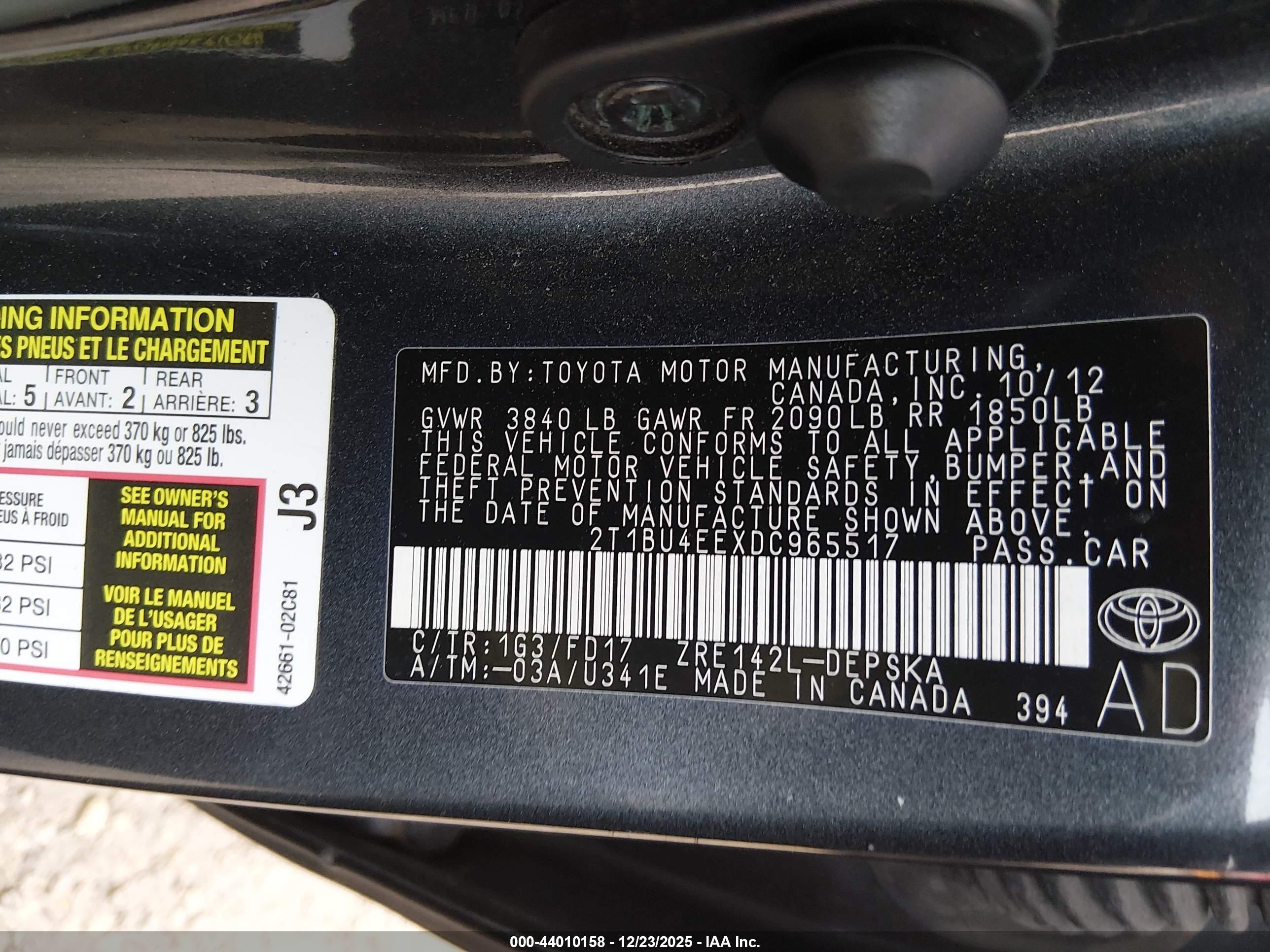 TOYOTA COROLLA image 9