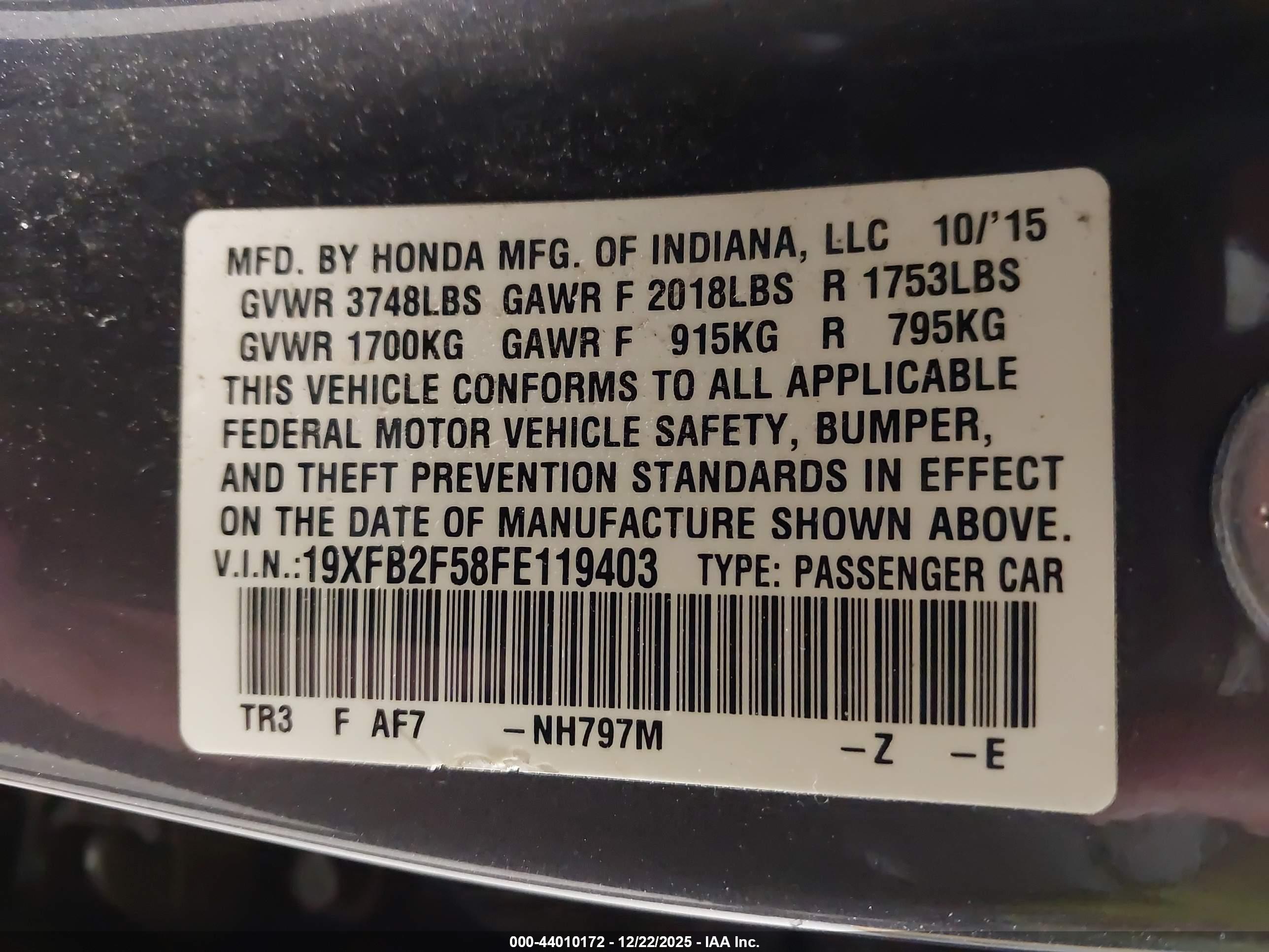 HONDA CIVIC image 9