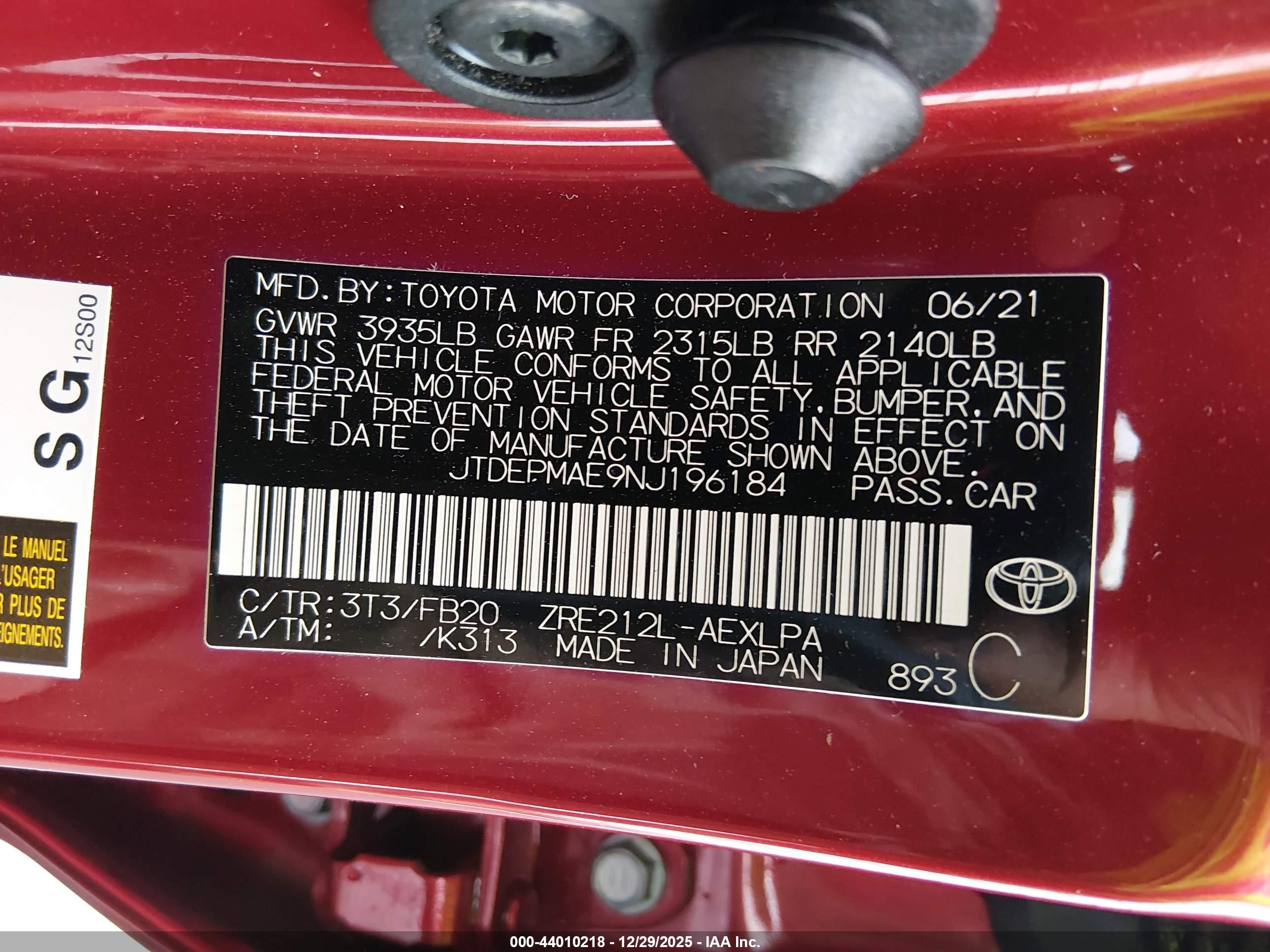 TOYOTA COROLLA image 9
