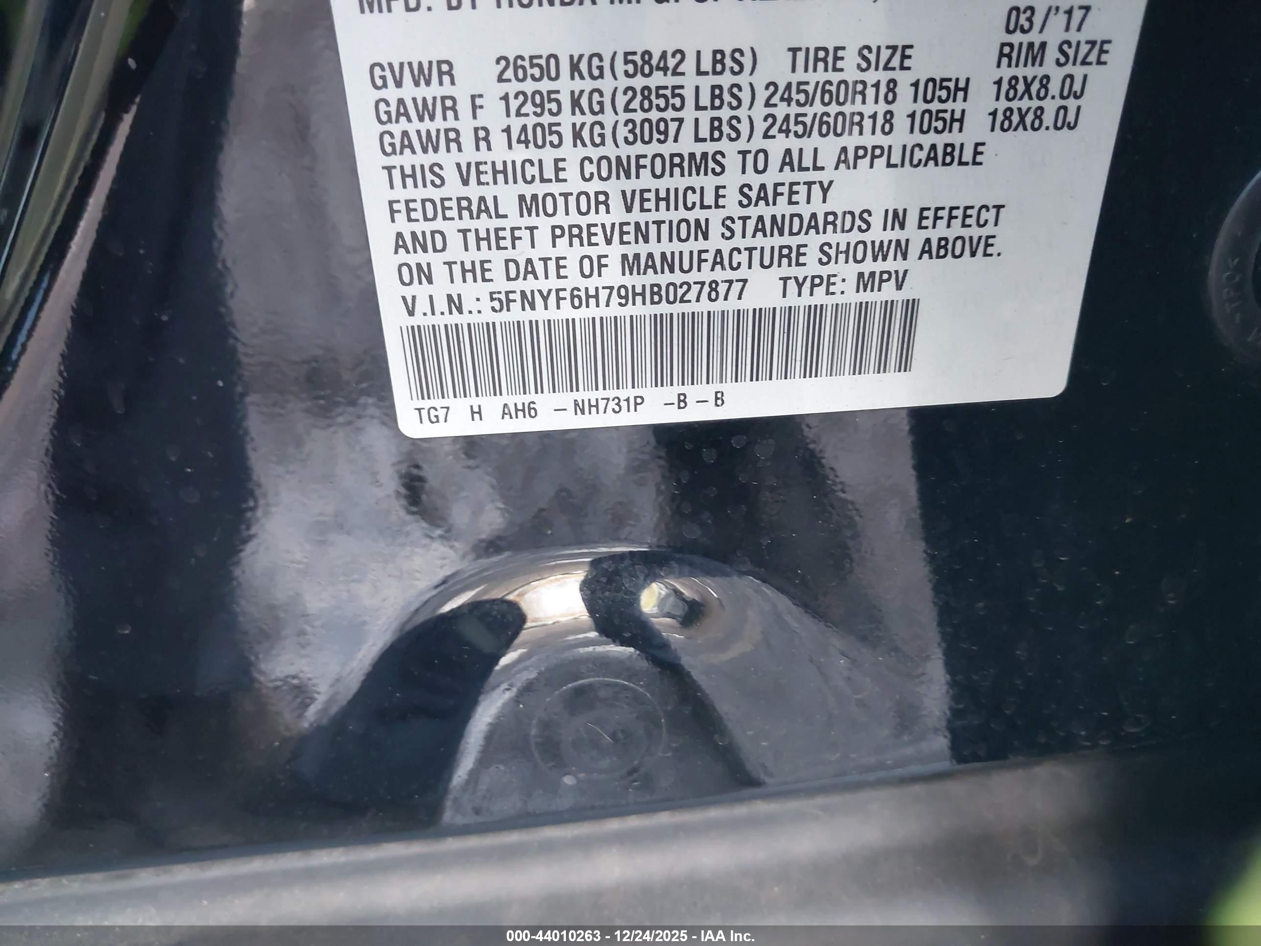 HONDA PILOT image 9