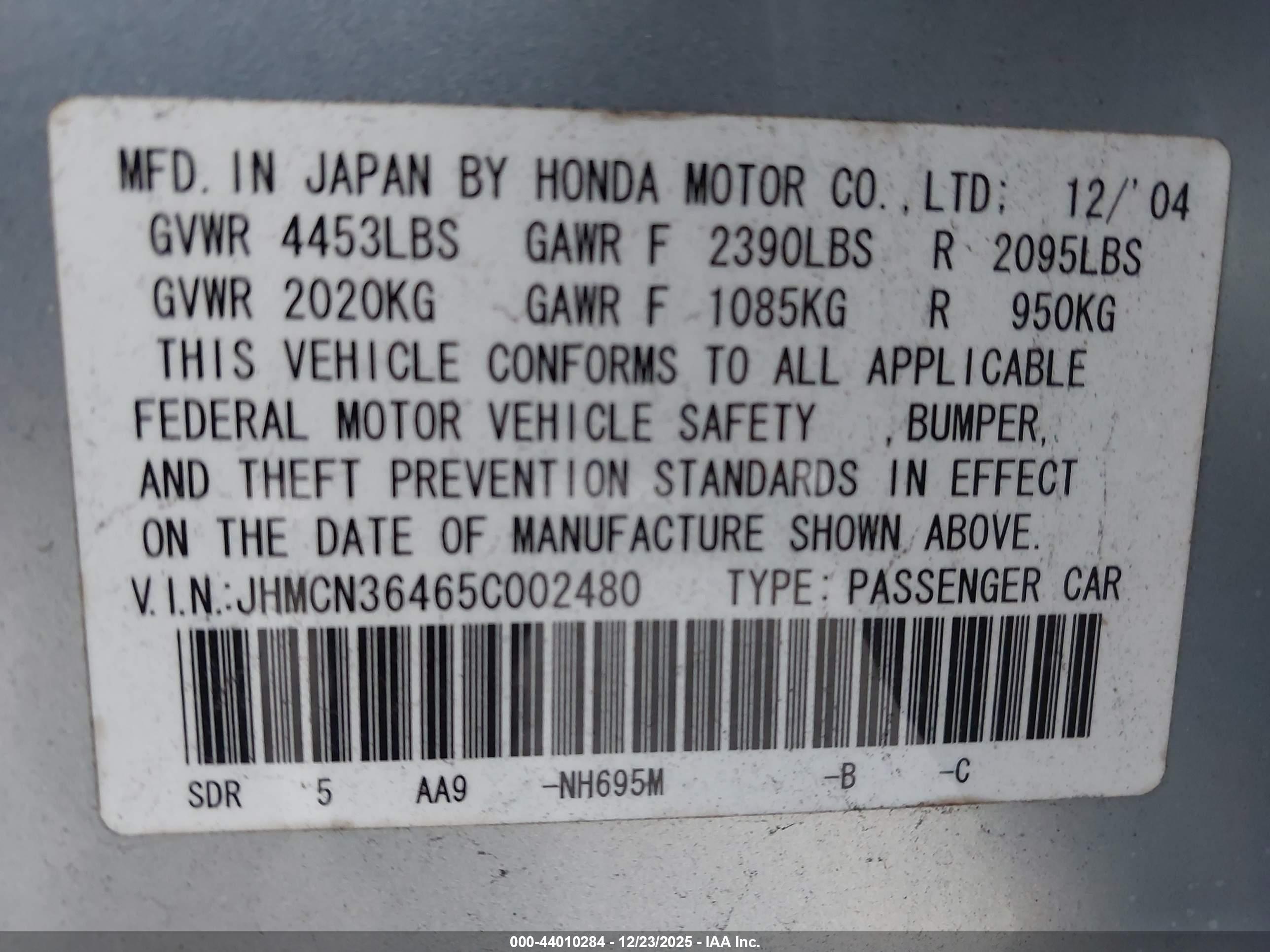 HONDA ACCORD image 9