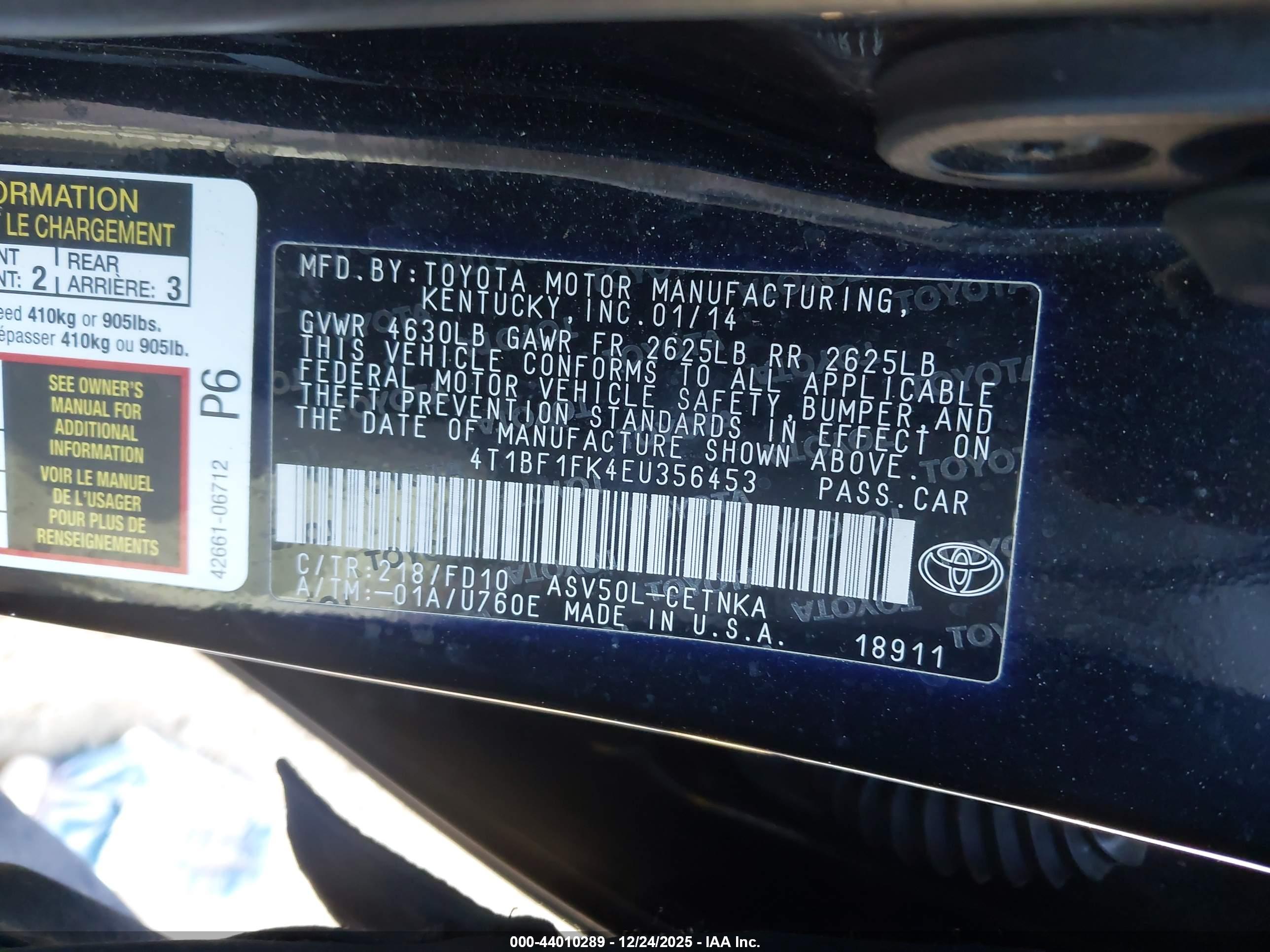 TOYOTA CAMRY image 9
