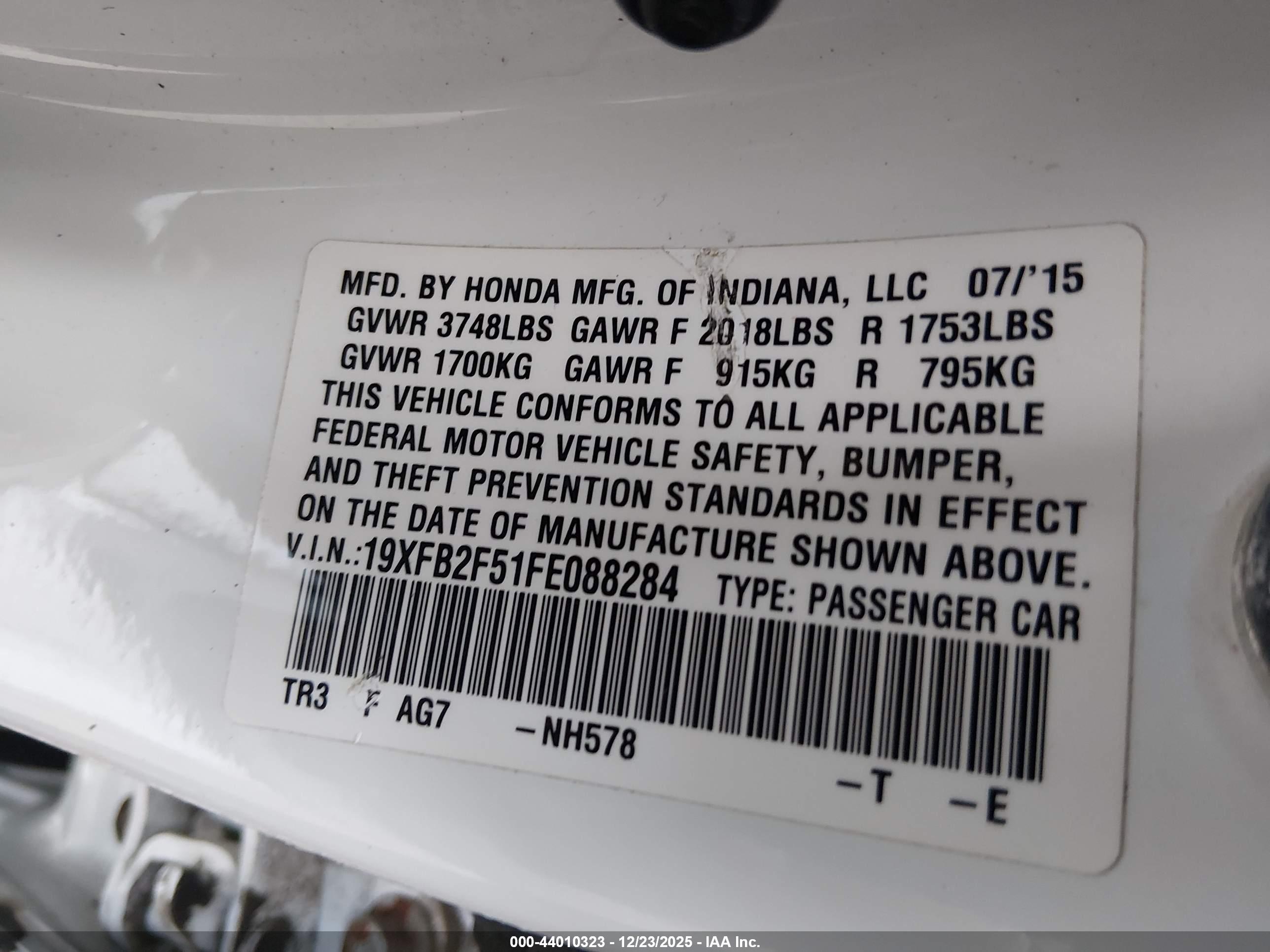 HONDA CIVIC image 9