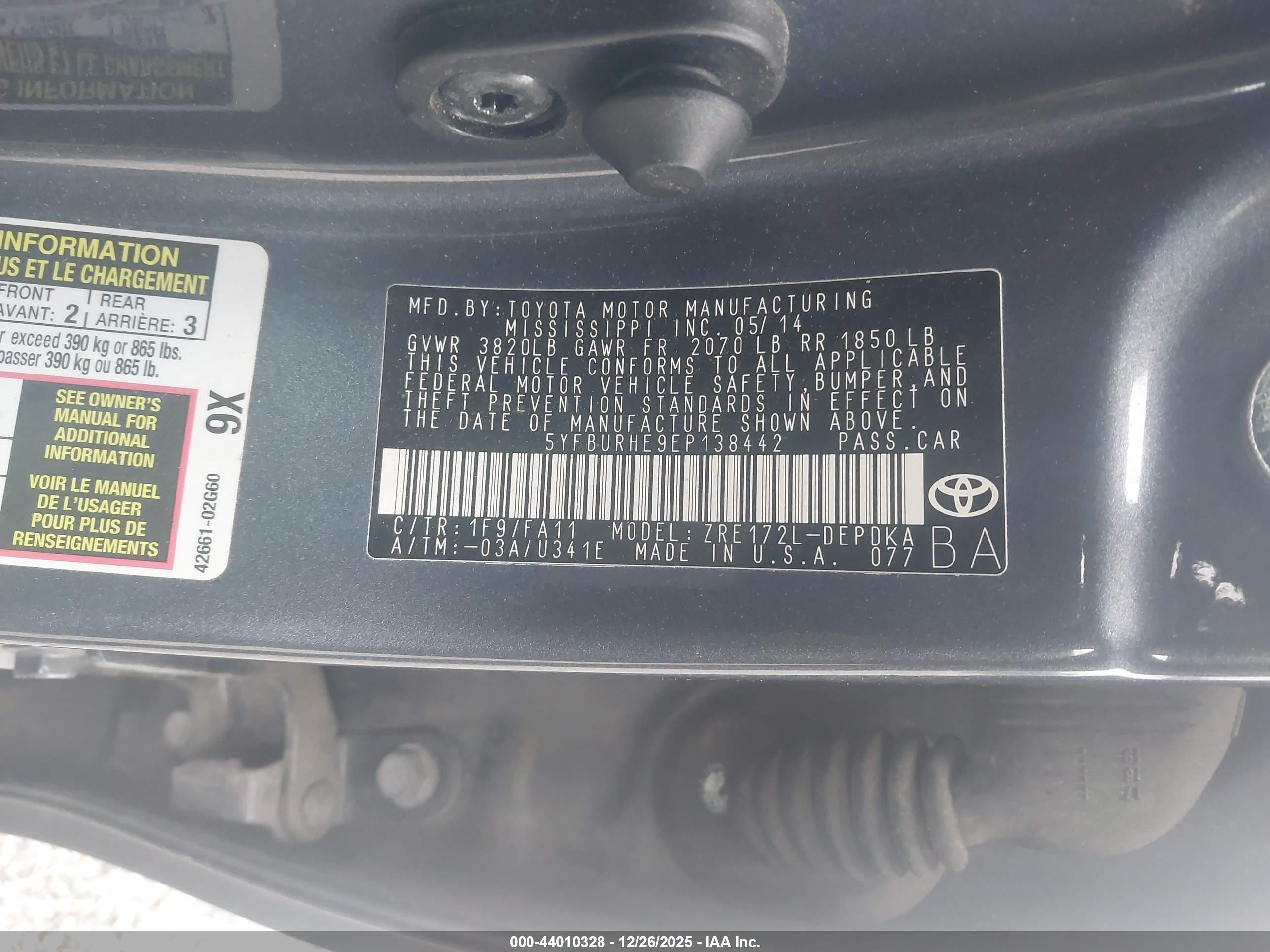 TOYOTA COROLLA image 9