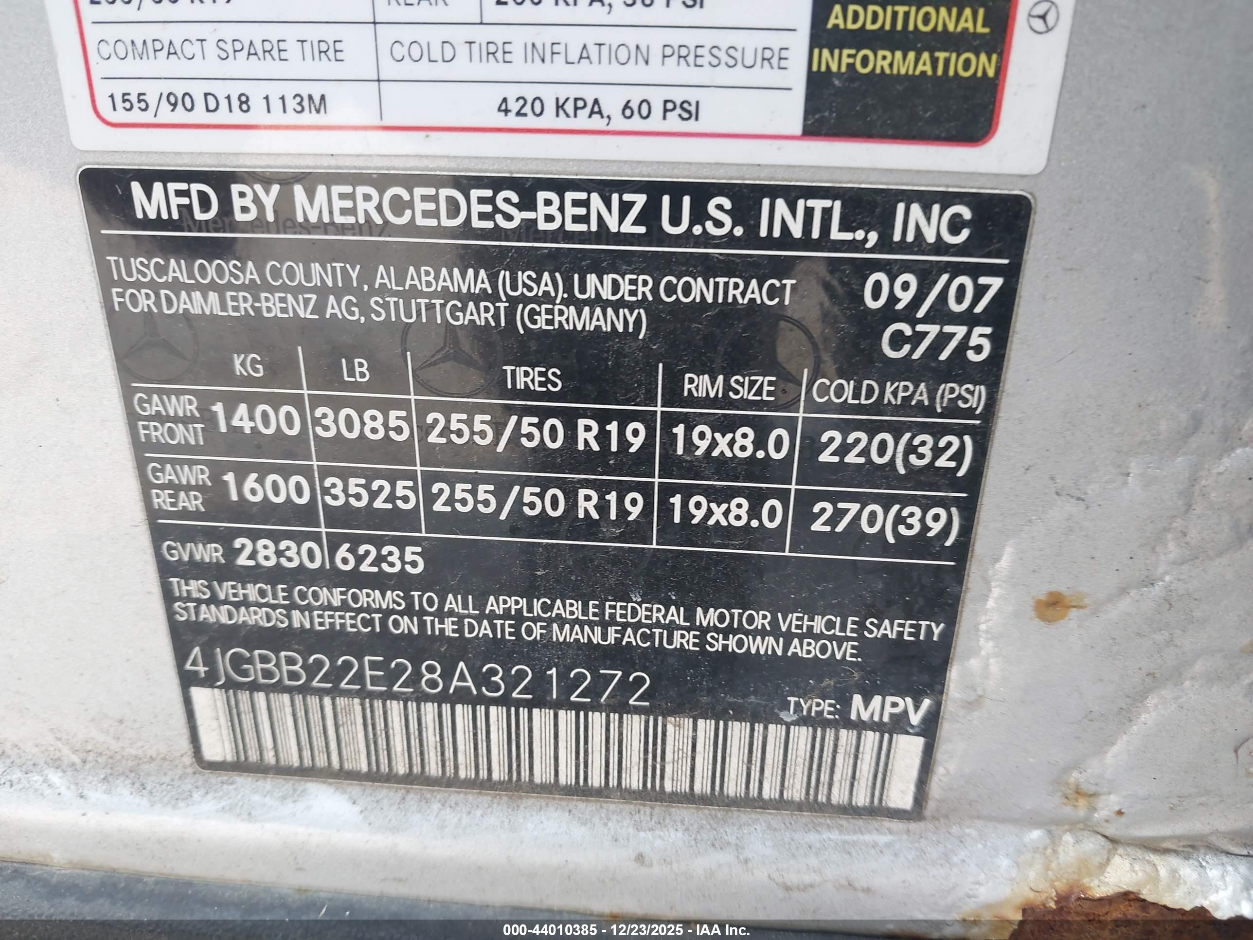 MERCEDES-BENZ ML image 9