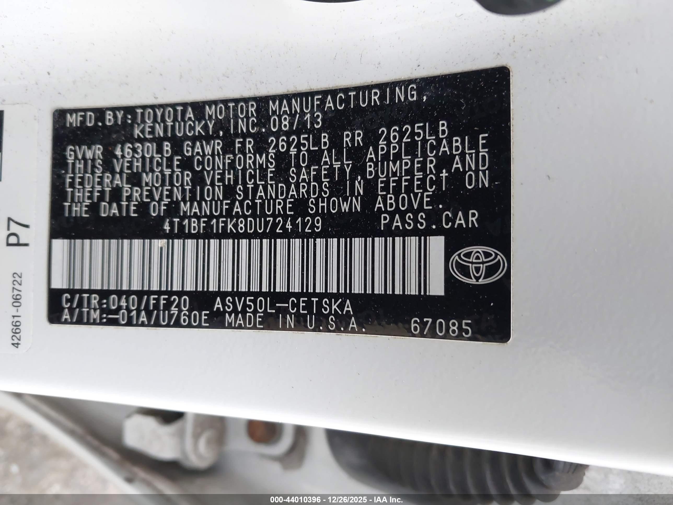 TOYOTA CAMRY image 9