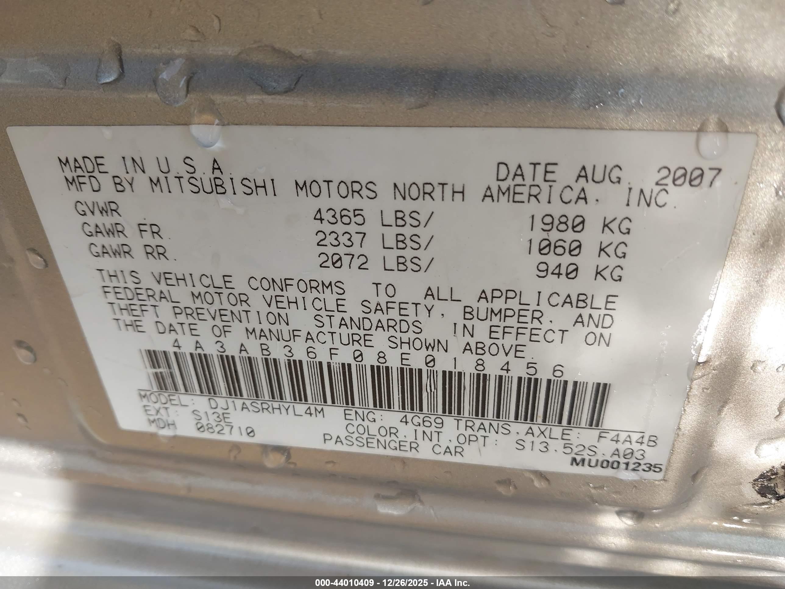 MITSUBISHI GALANT image 9