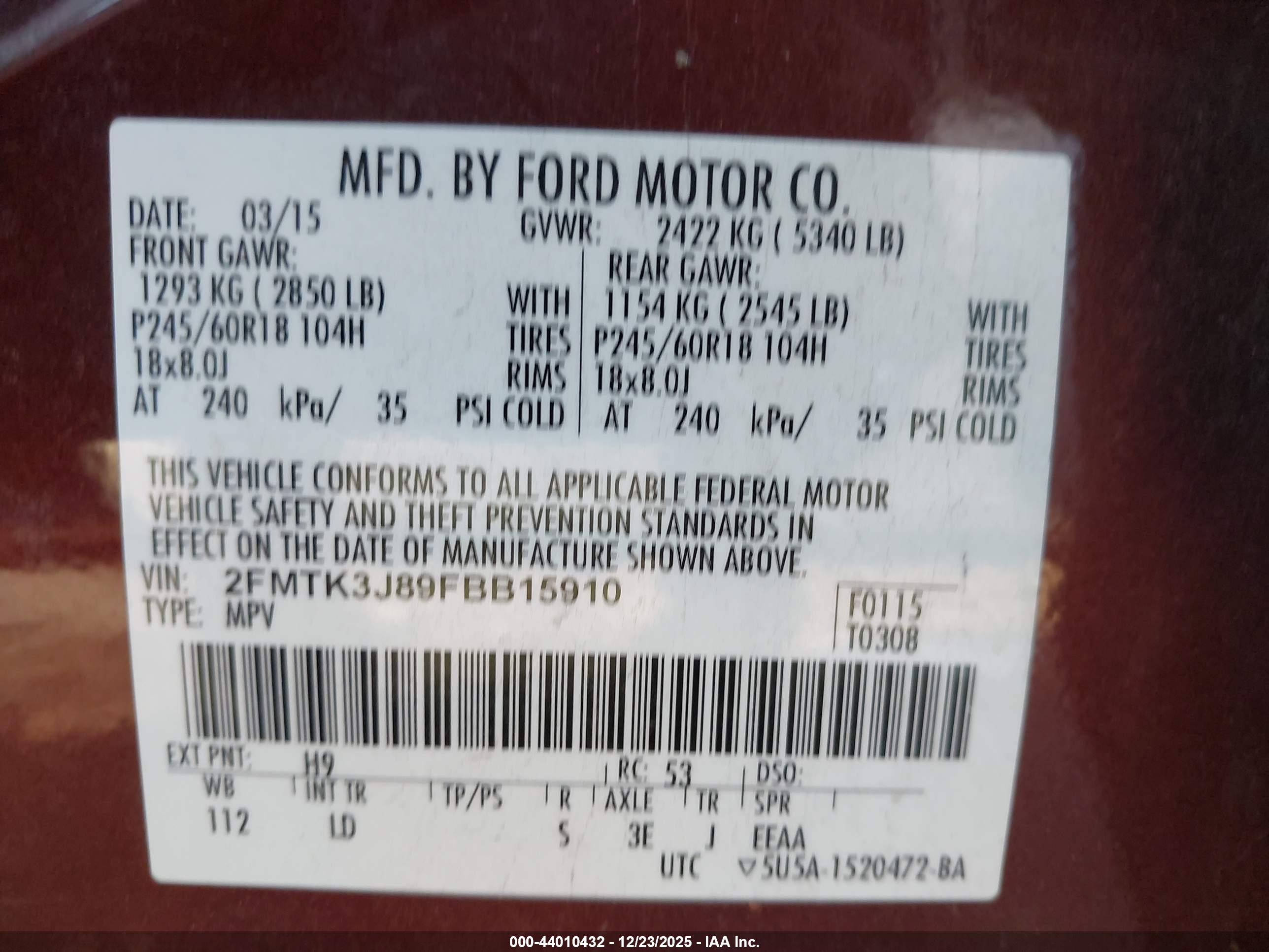 FORD EDGE image 9