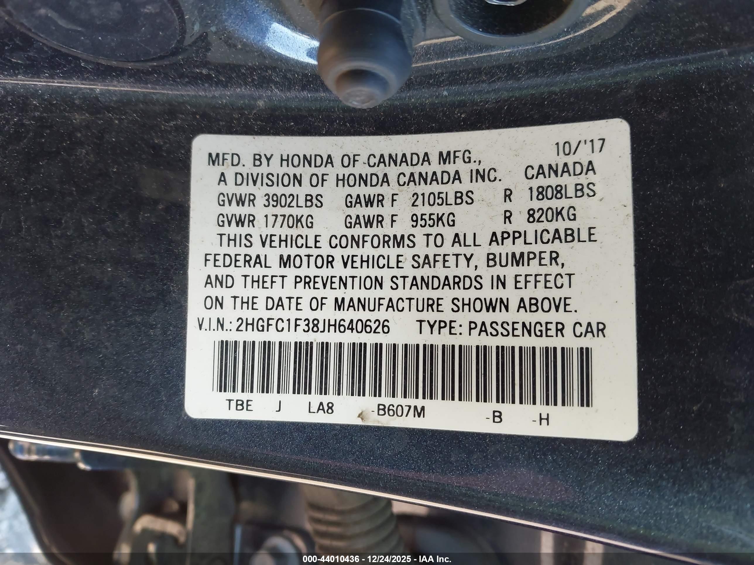 HONDA CIVIC image 9