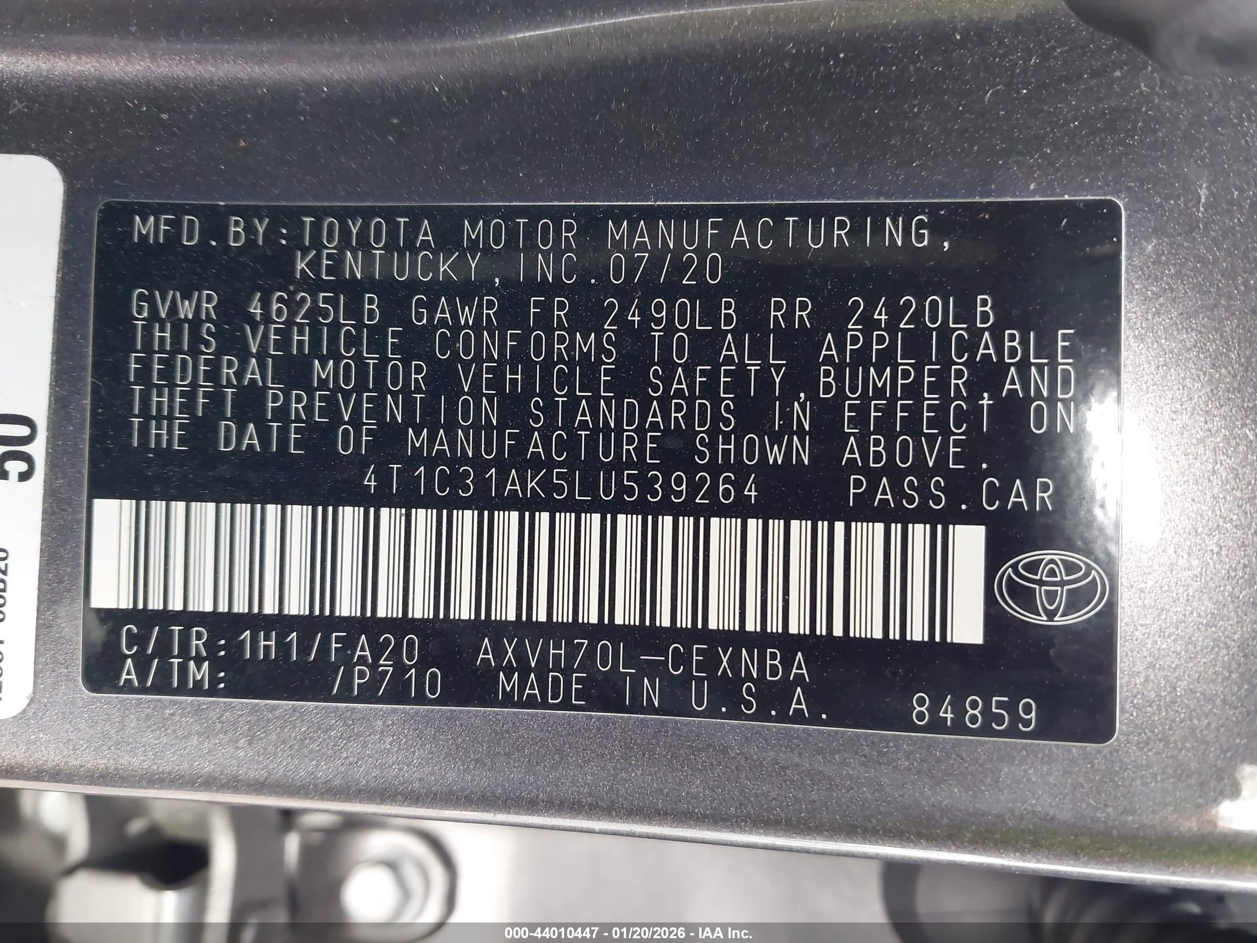 TOYOTA CAMRY image 9