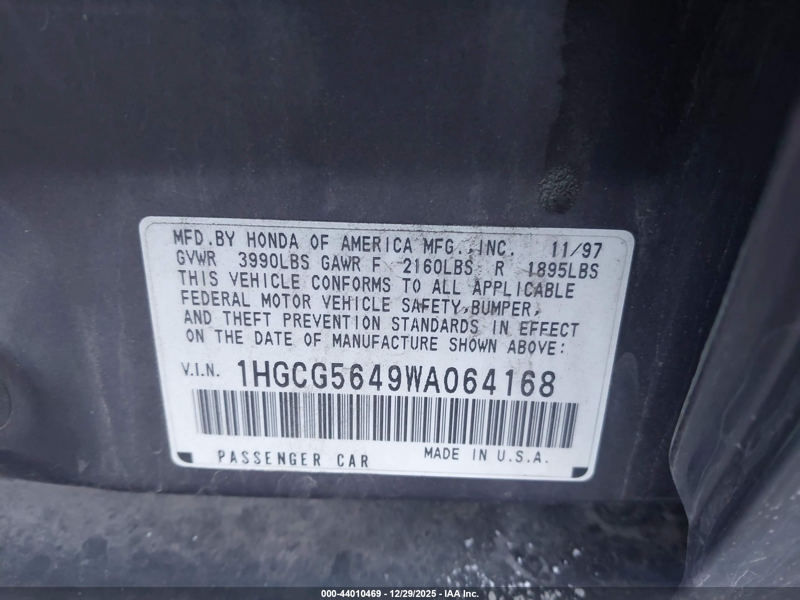 HONDA ACCORD image 9