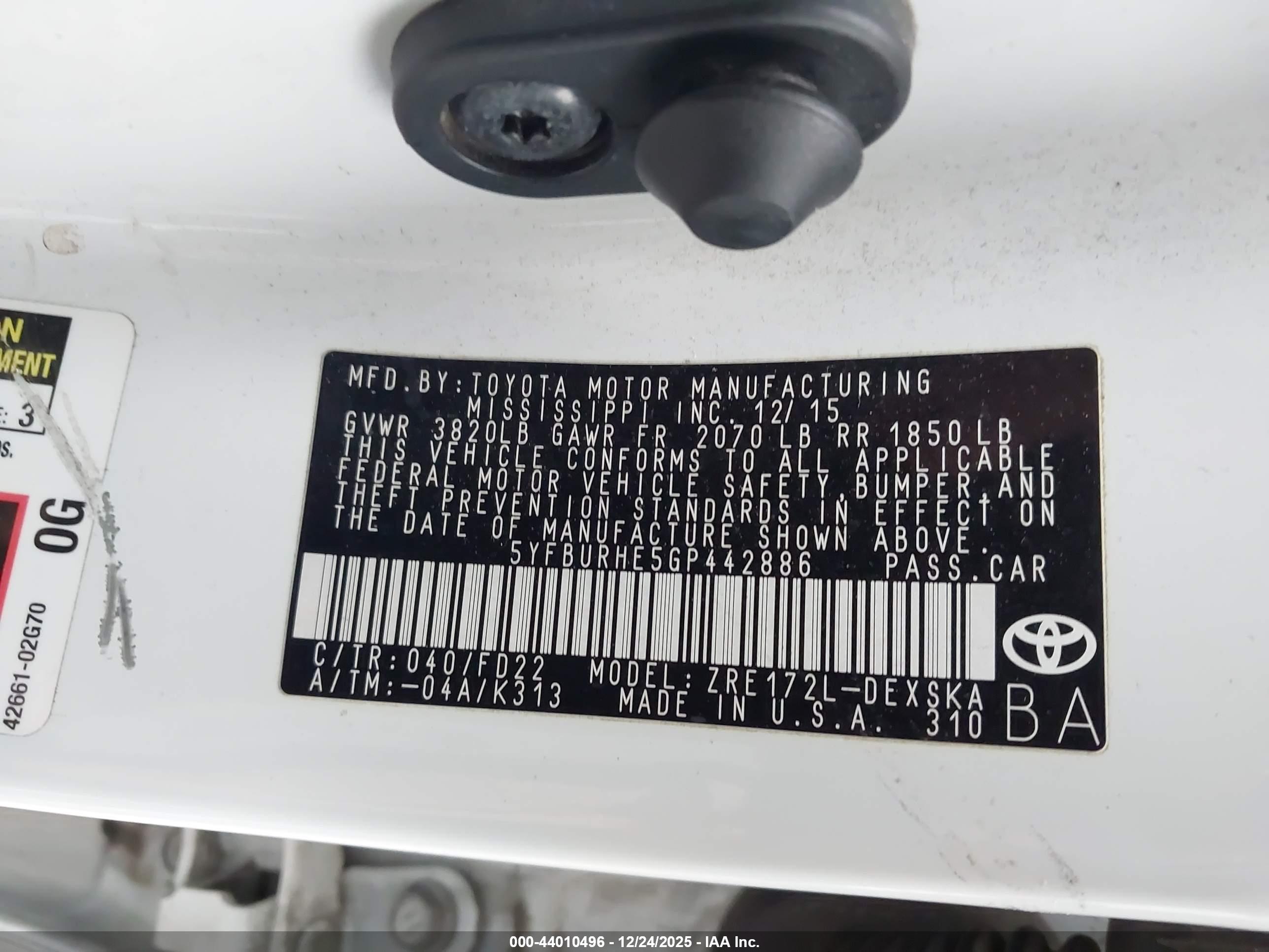 TOYOTA COROLLA image 9