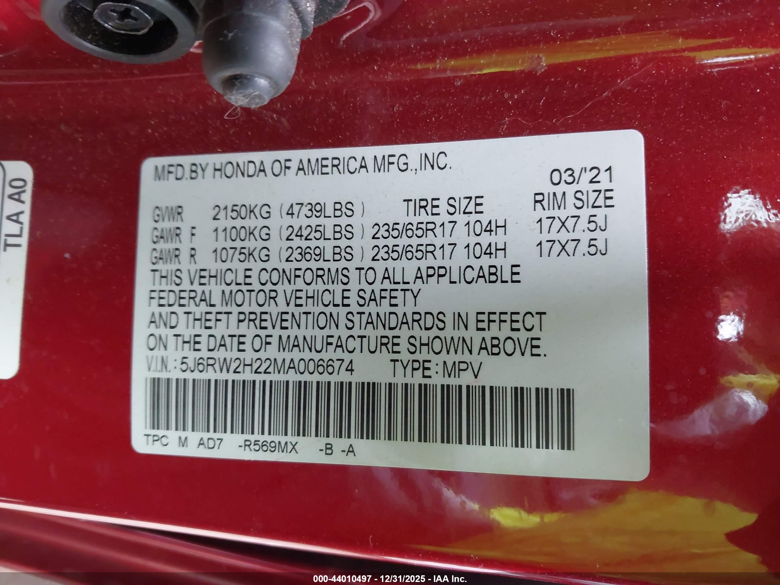 HONDA CR-V image 9
