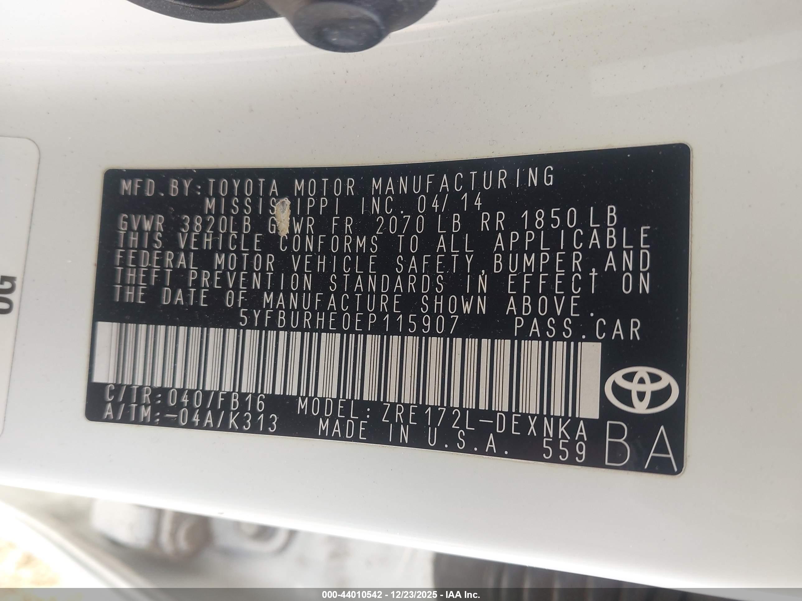 TOYOTA COROLLA image 9
