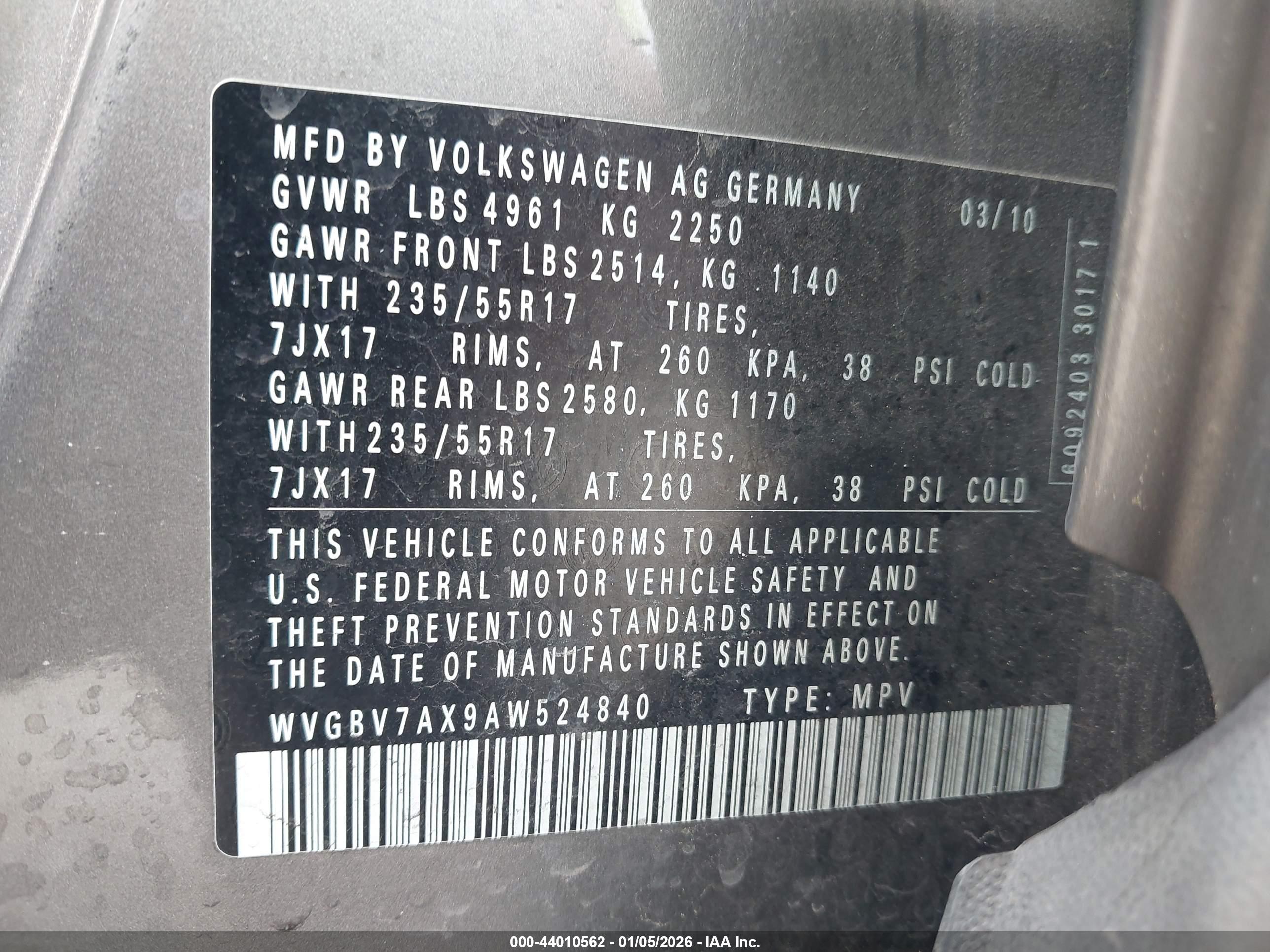 VOLKSWAGEN TIGUAN image 9
