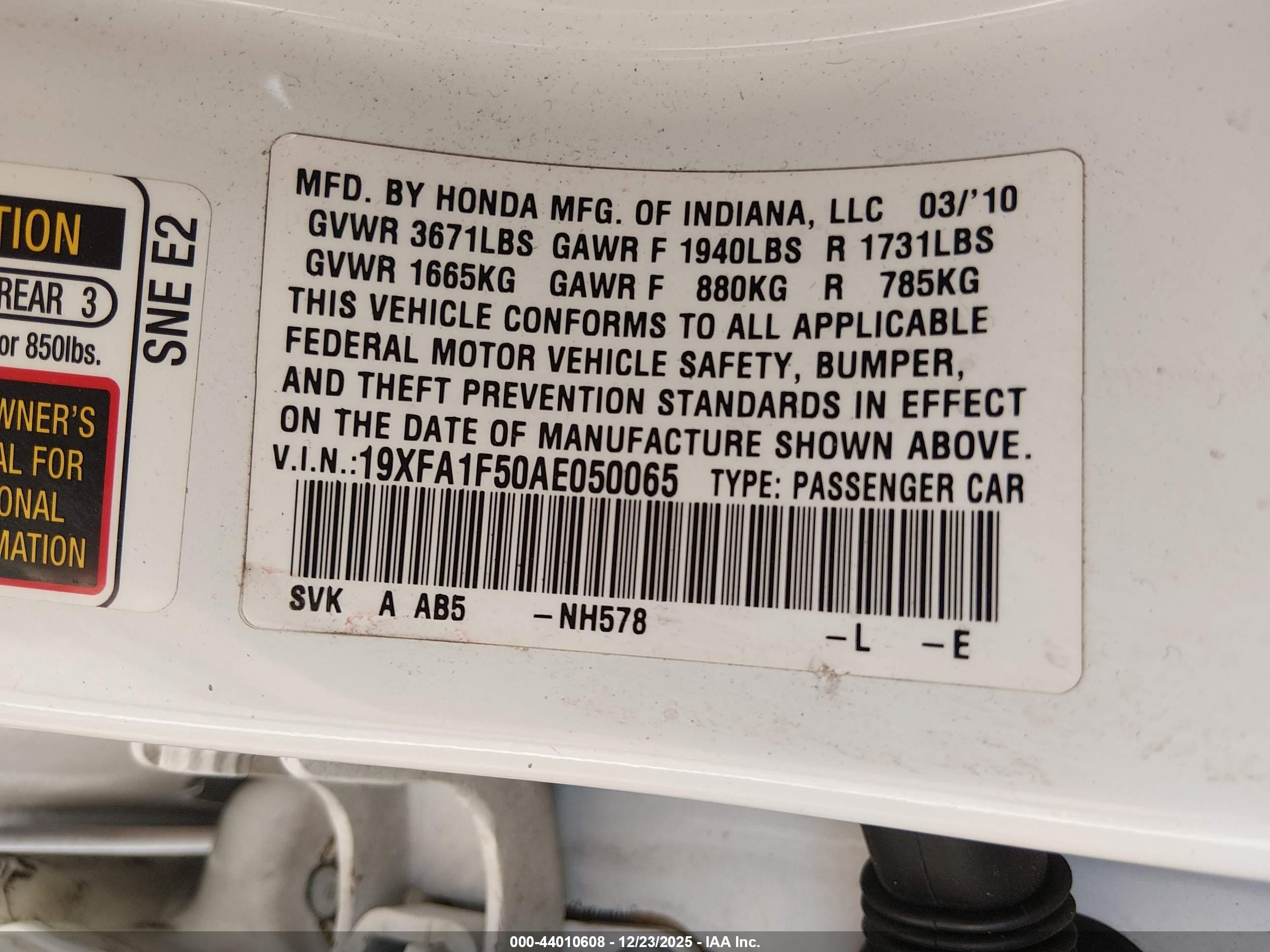HONDA CIVIC image 9