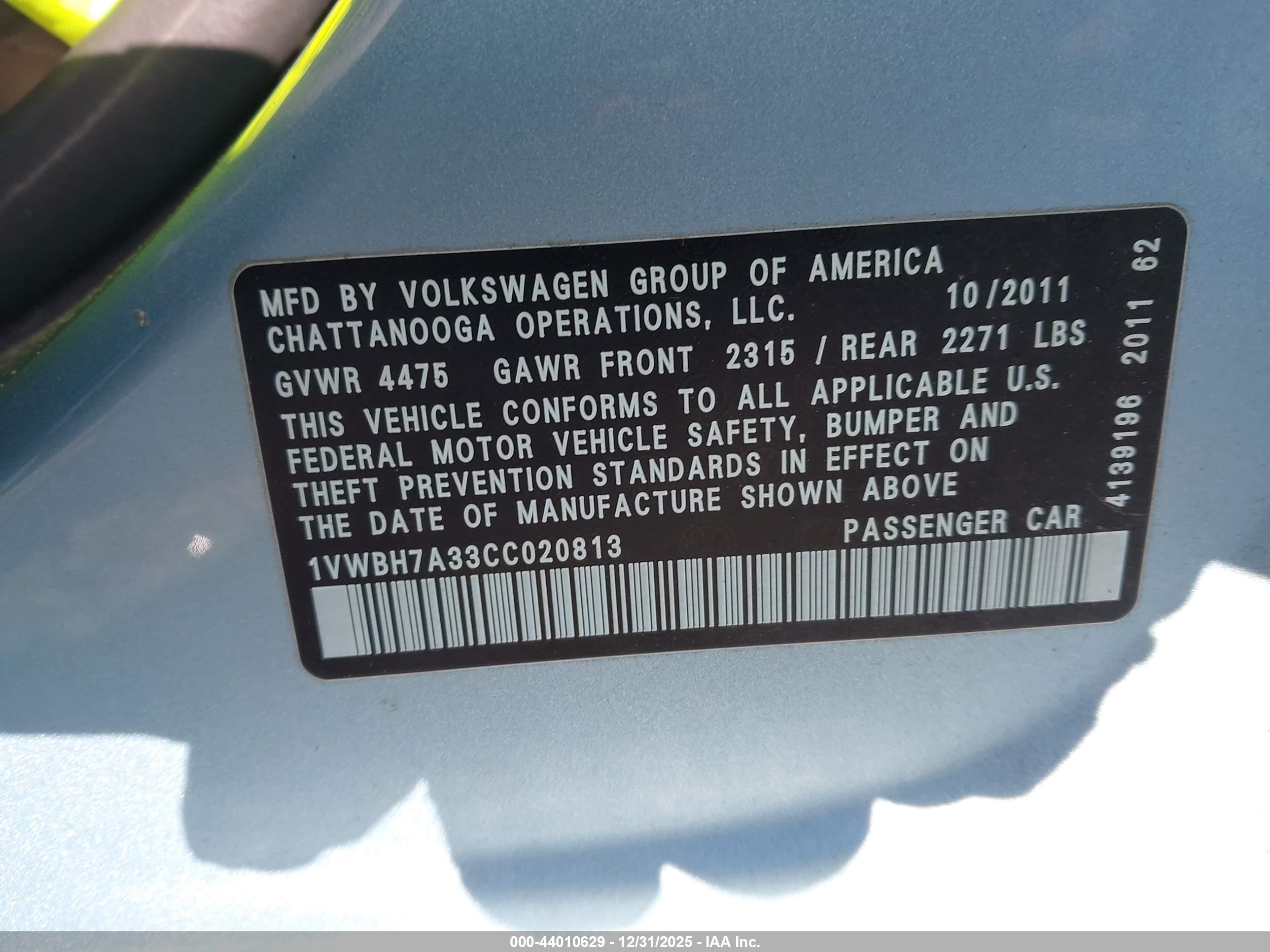 VOLKSWAGEN PASSAT image 9