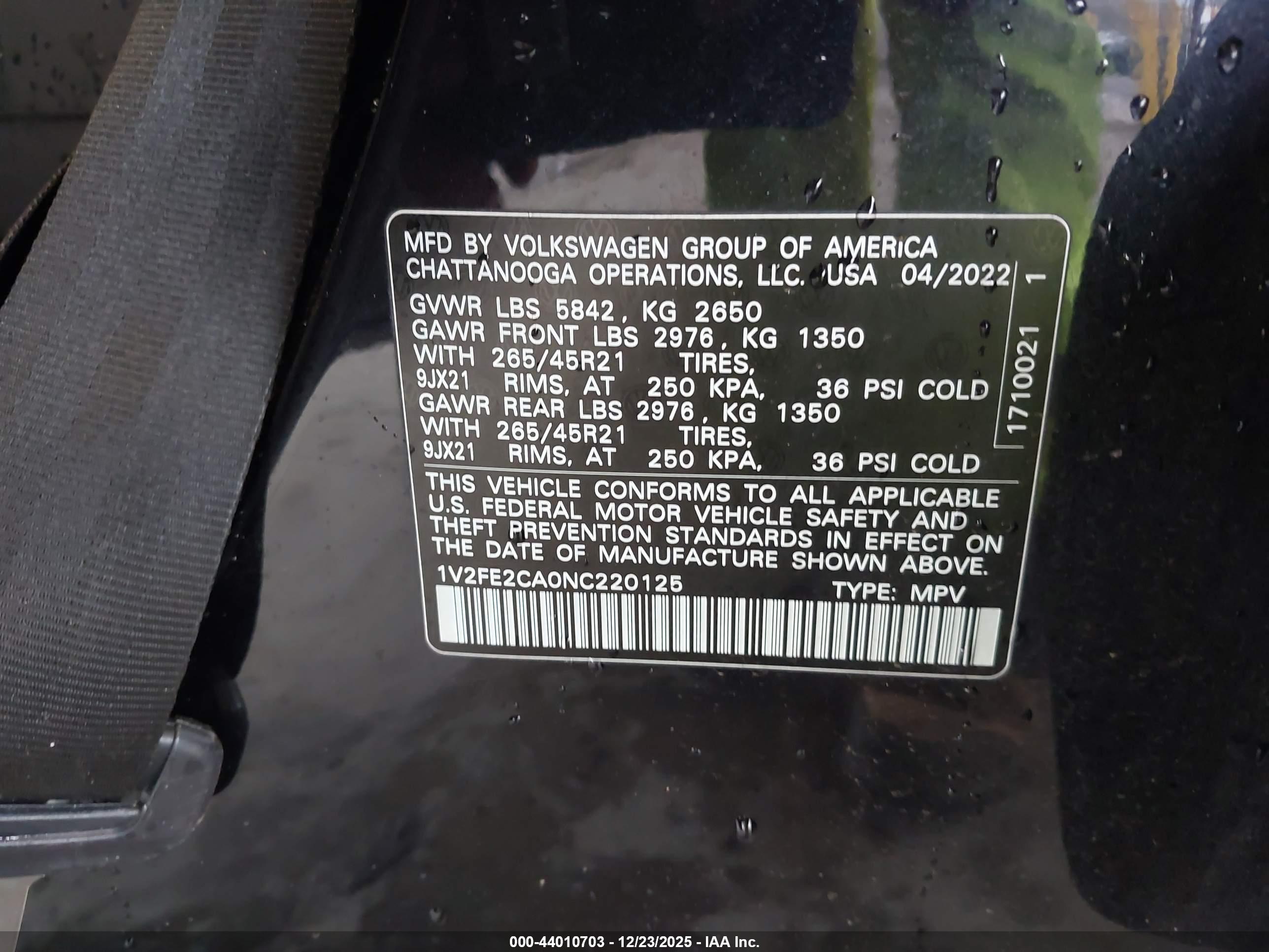 VOLKSWAGEN ATLAS image 9