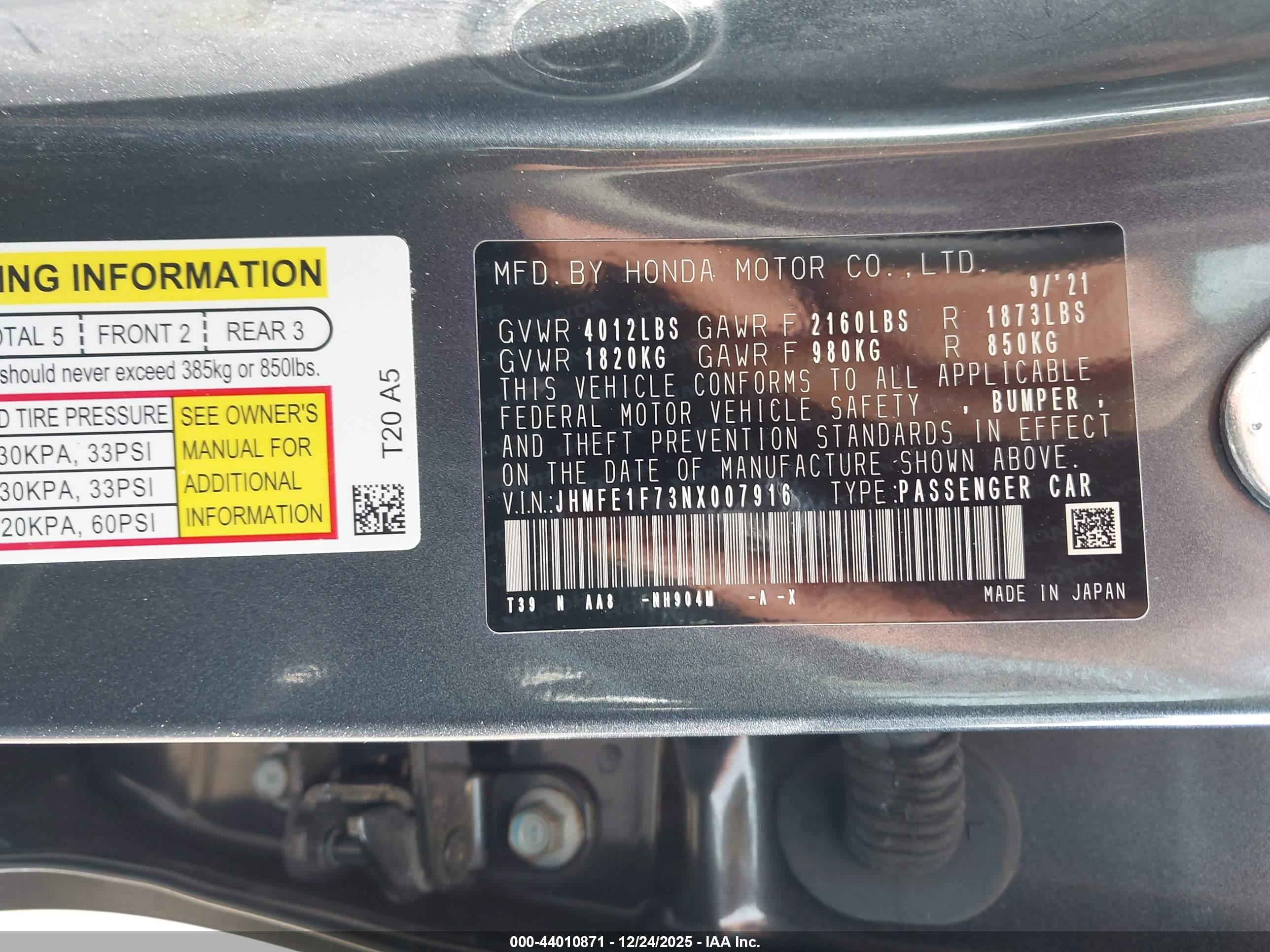 HONDA CIVIC image 9