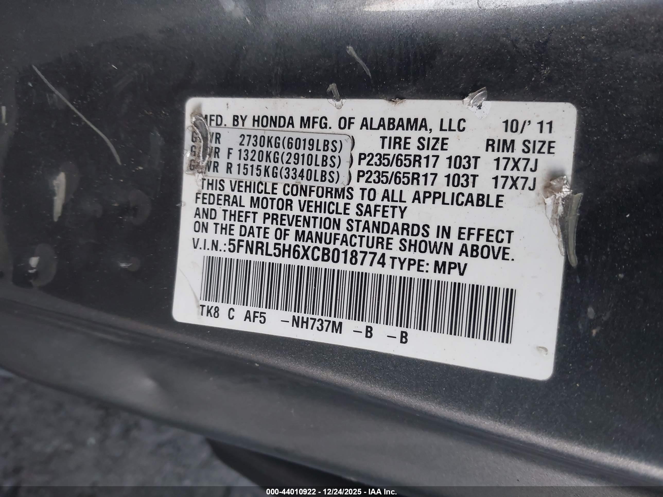 HONDA ODYSSEY image 9