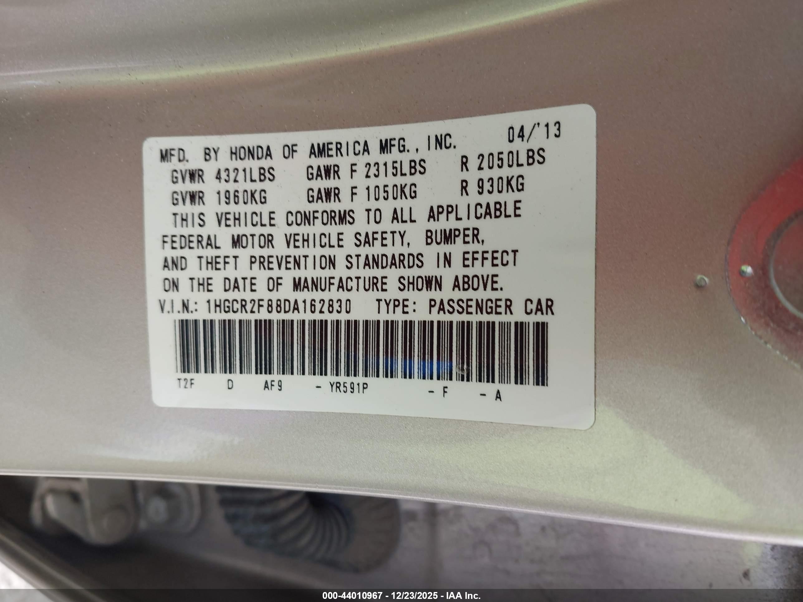 HONDA ACCORD image 9