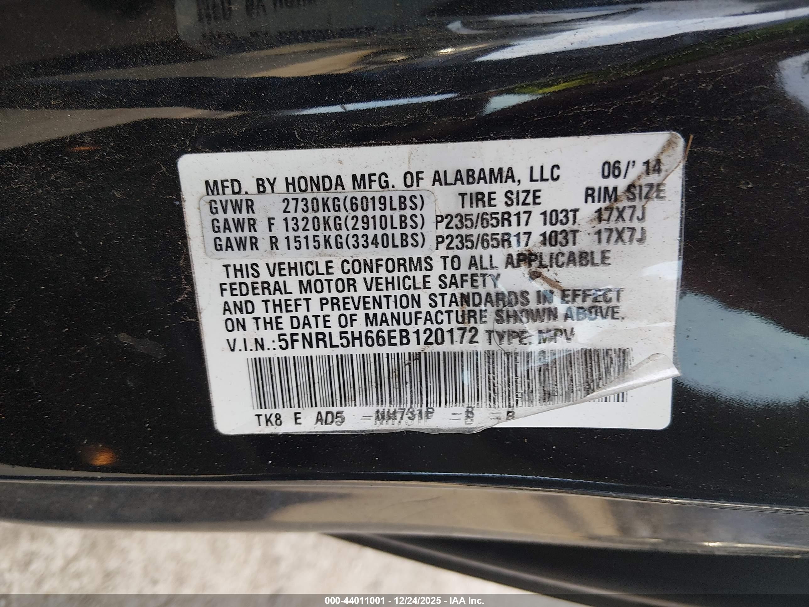 HONDA ODYSSEY image 9