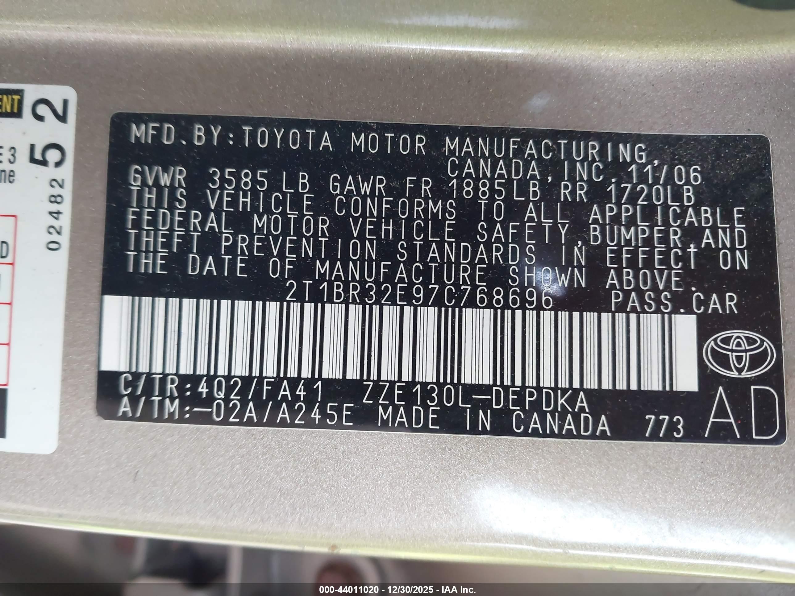 TOYOTA COROLLA image 9