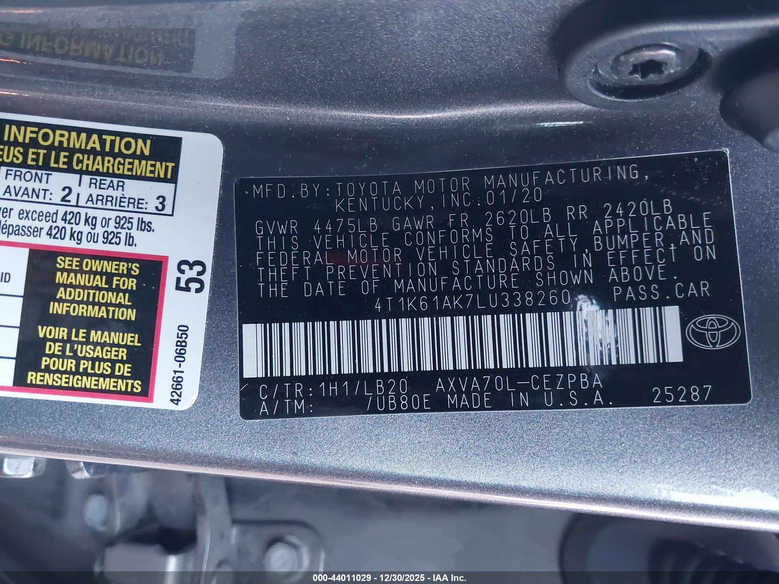 TOYOTA CAMRY image 9