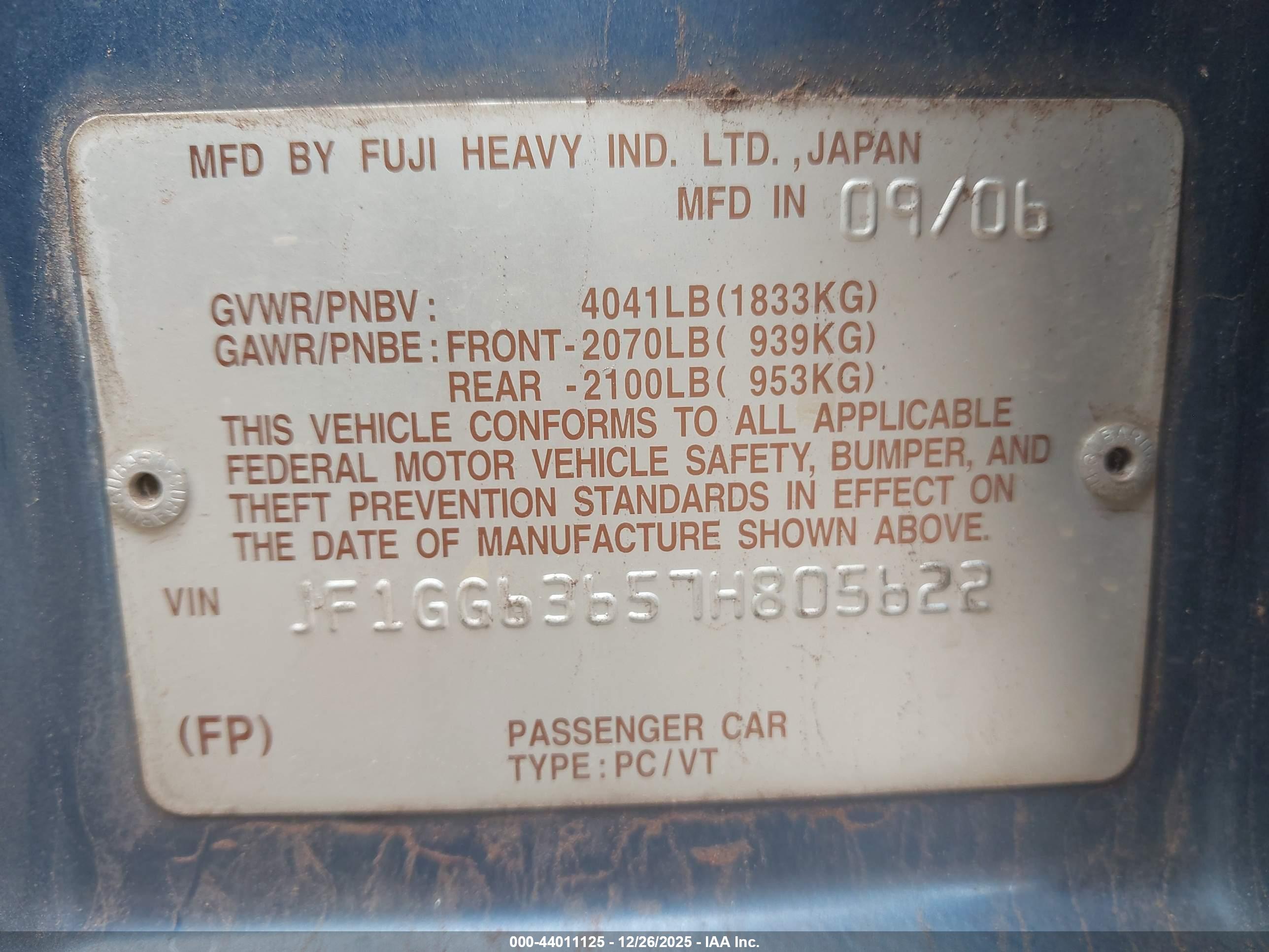 SUBARU IMPREZA image 9