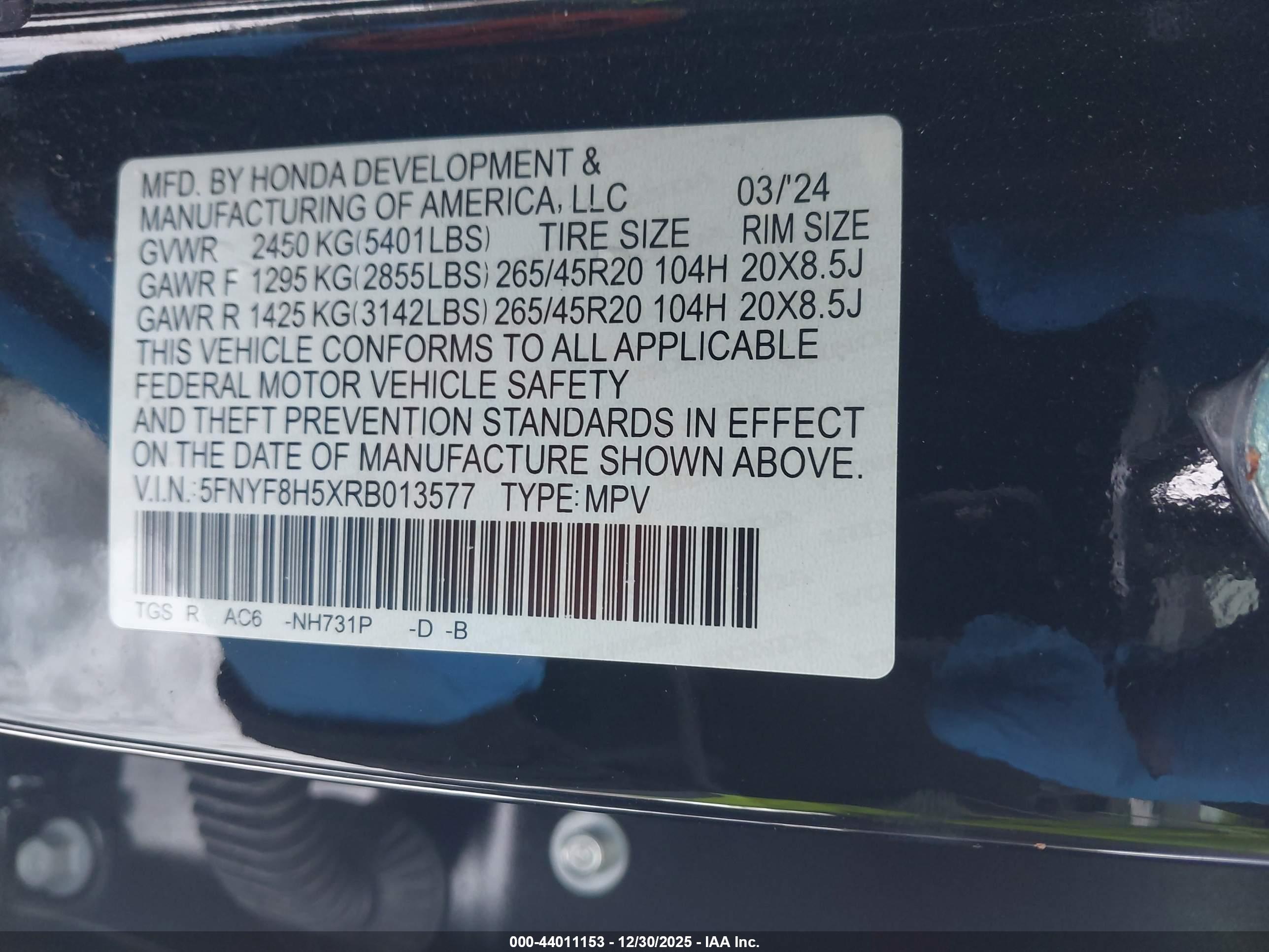 HONDA PASSPORT image 9