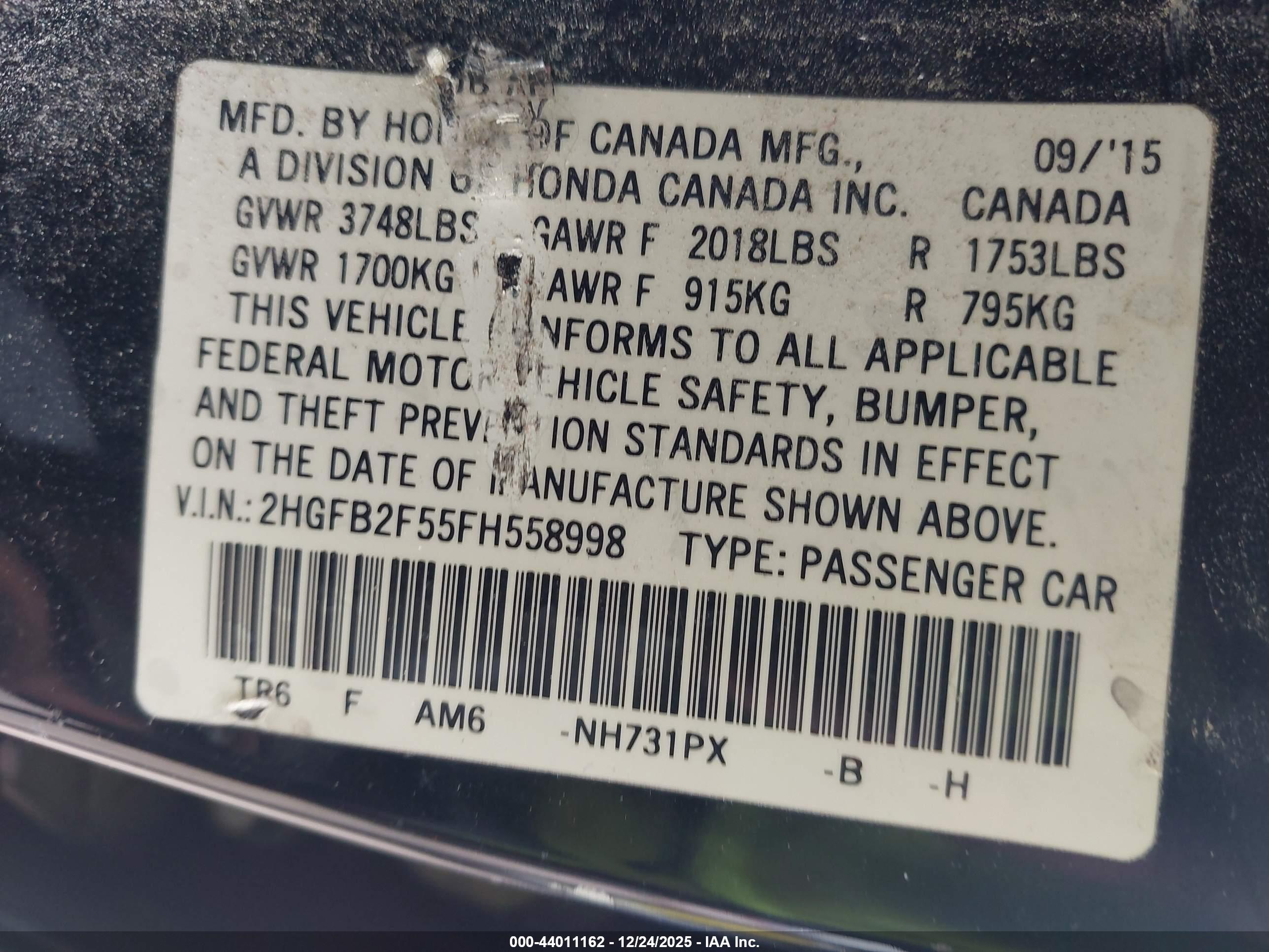 HONDA CIVIC image 9
