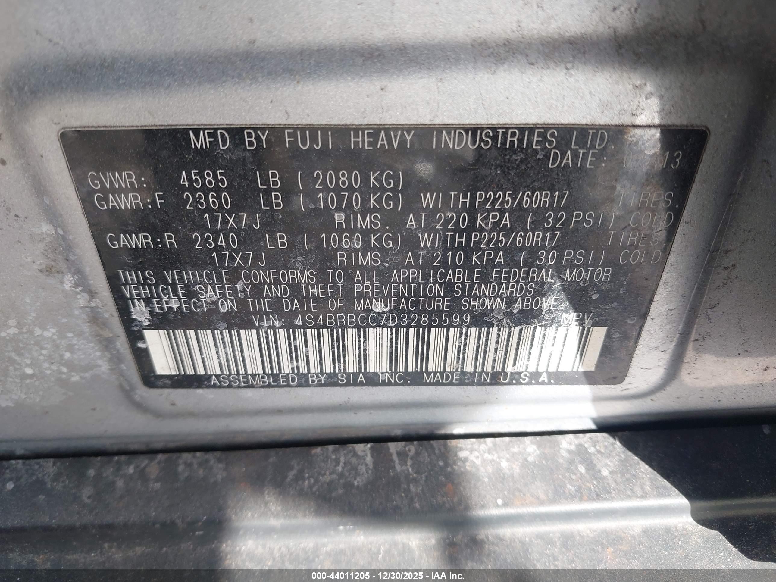 SUBARU OUTBACK image 9
