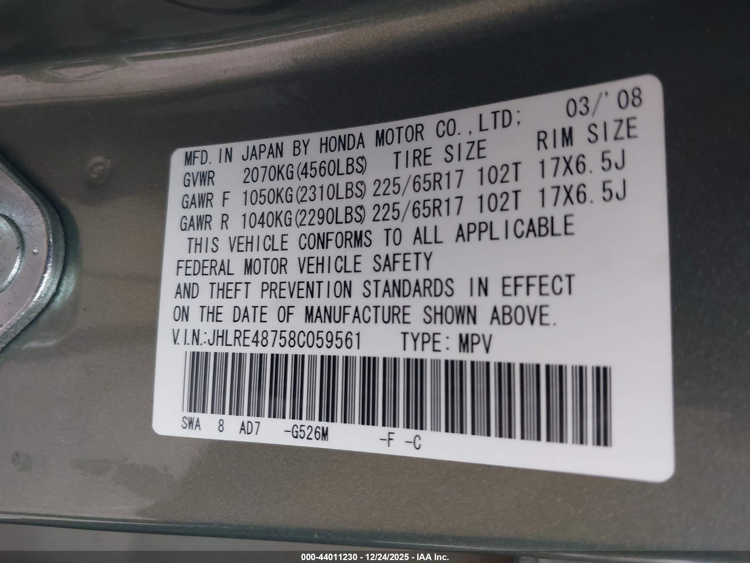 HONDA CR-V image 9