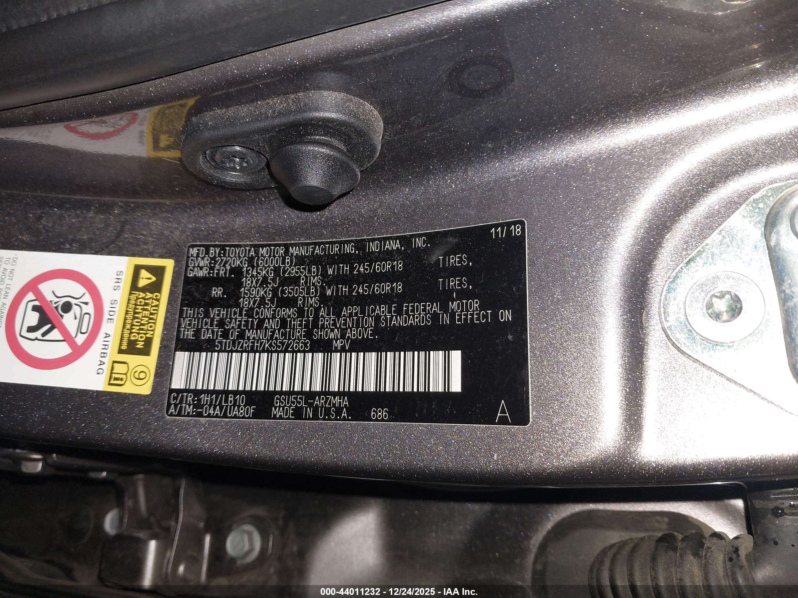 TOYOTA HIGHLANDER image 9
