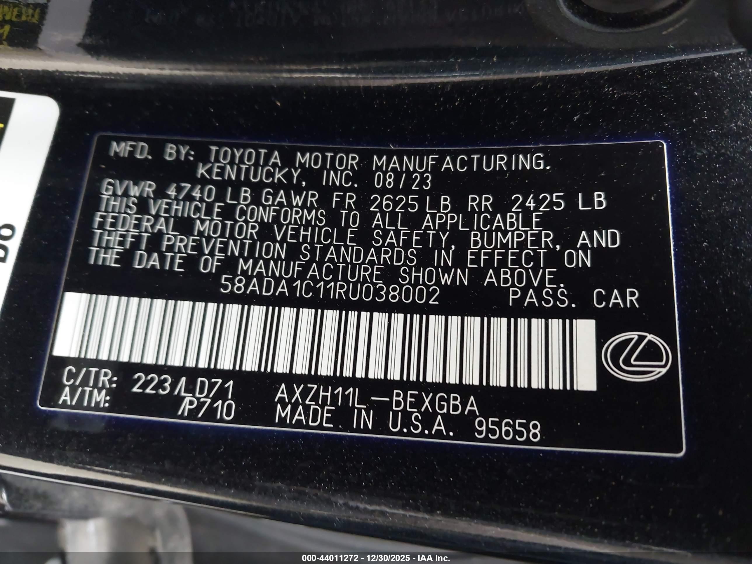 LEXUS ES image 9