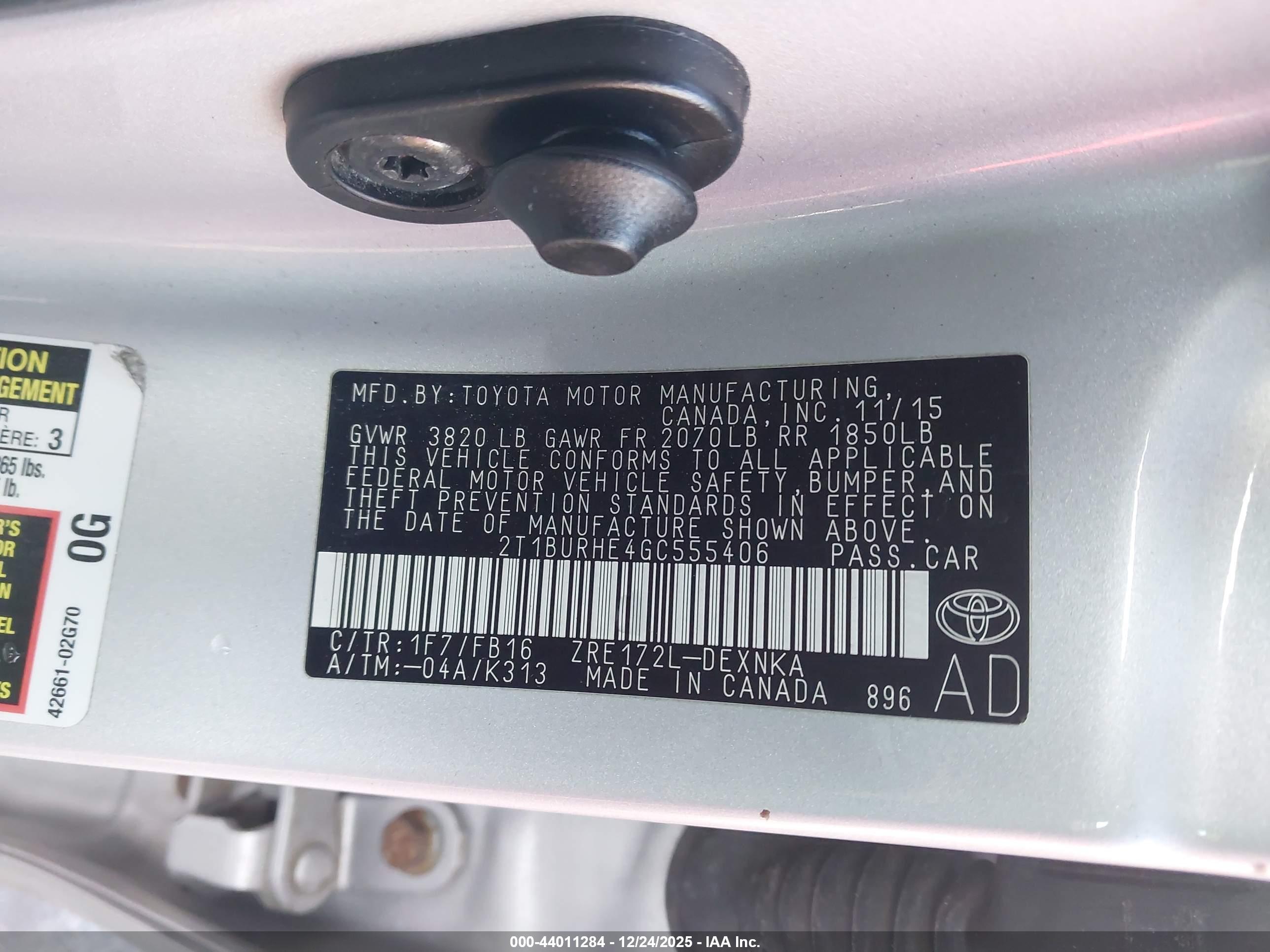TOYOTA COROLLA image 9