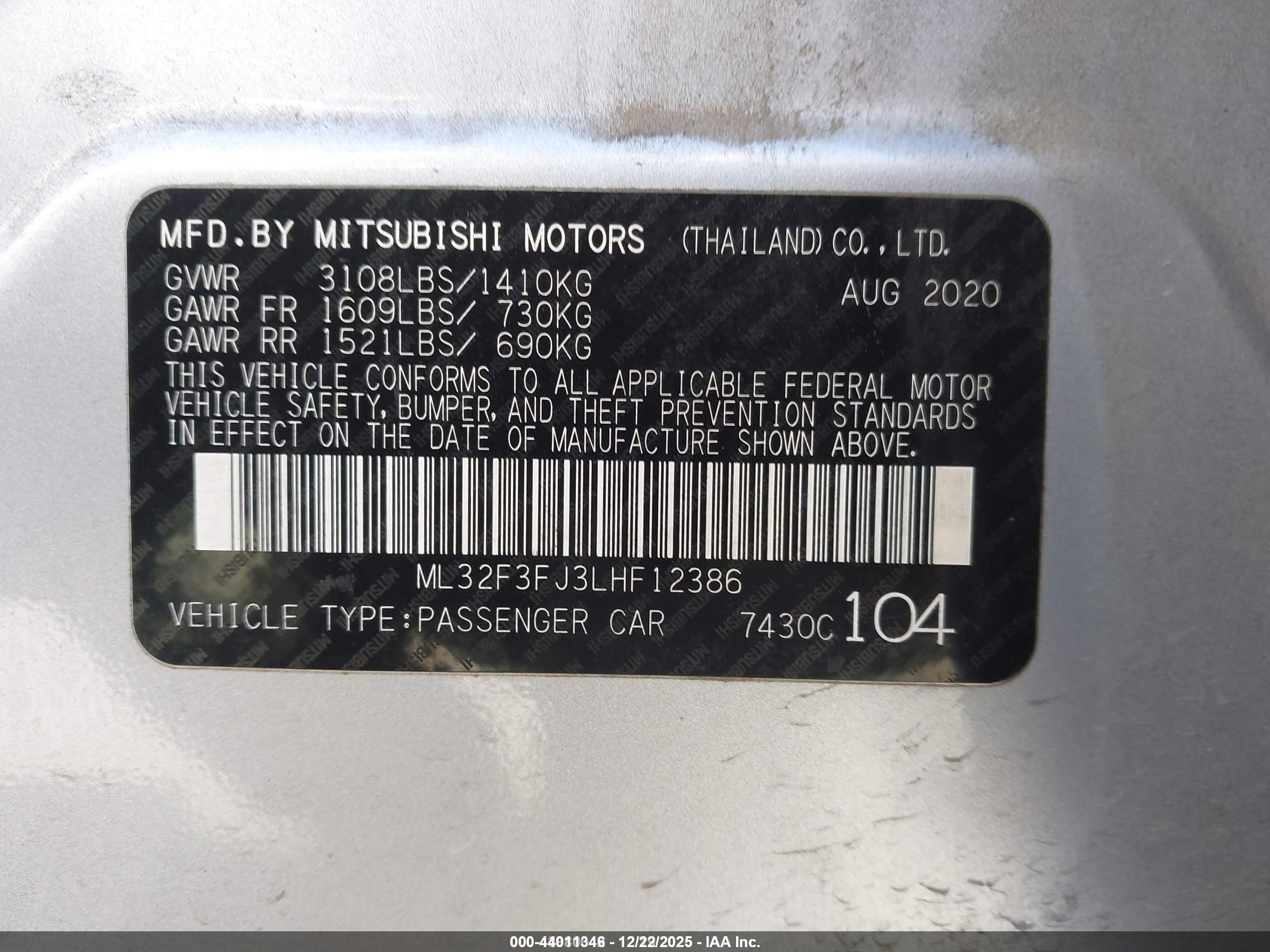 MITSUBISHI MIRAGE image 9