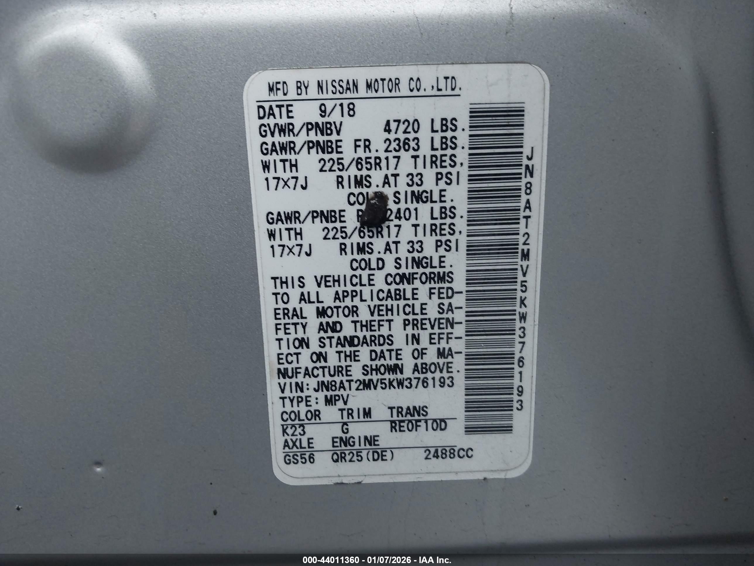 NISSAN ROGUE image 9