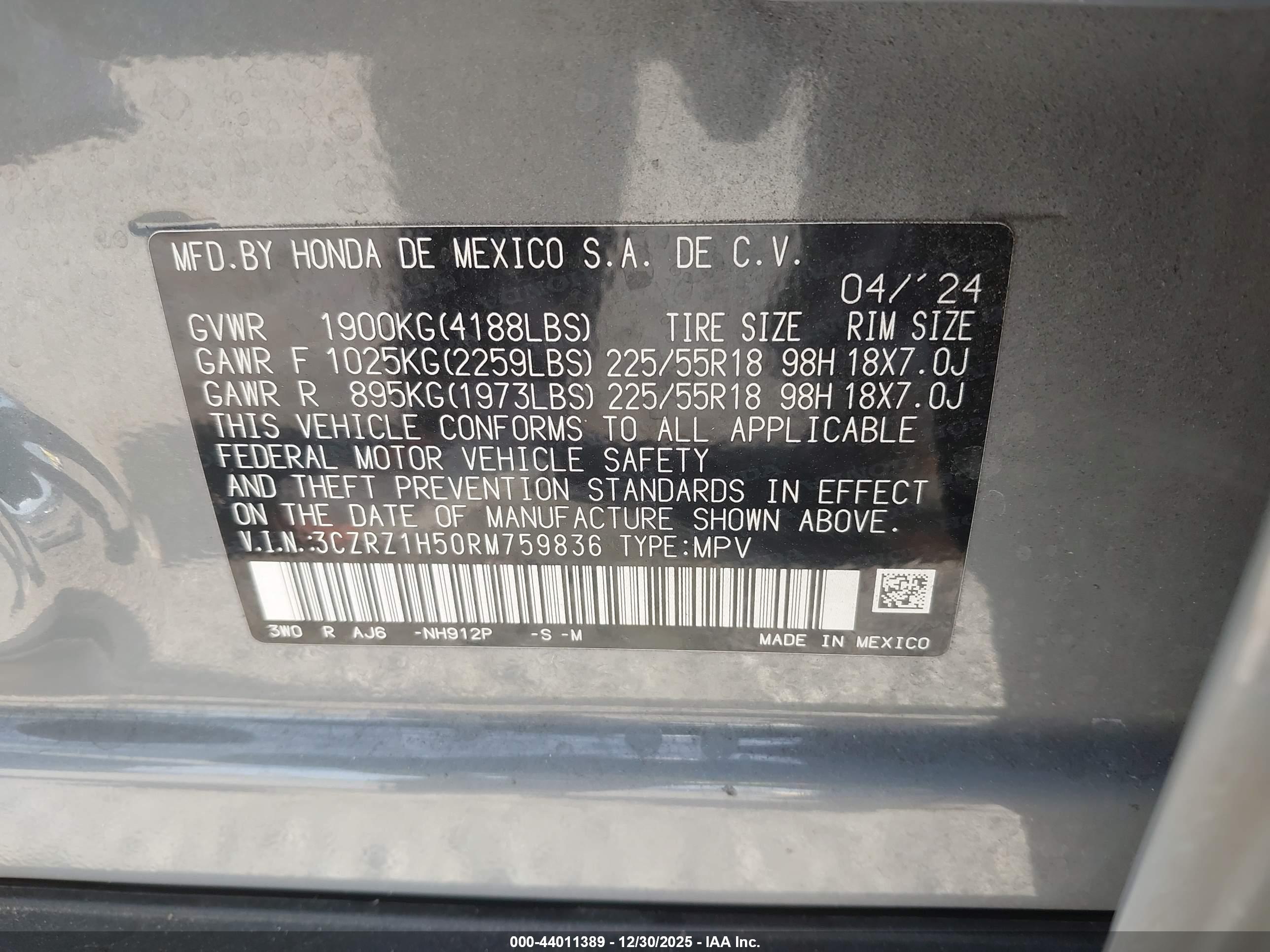 HONDA HR-V image 9
