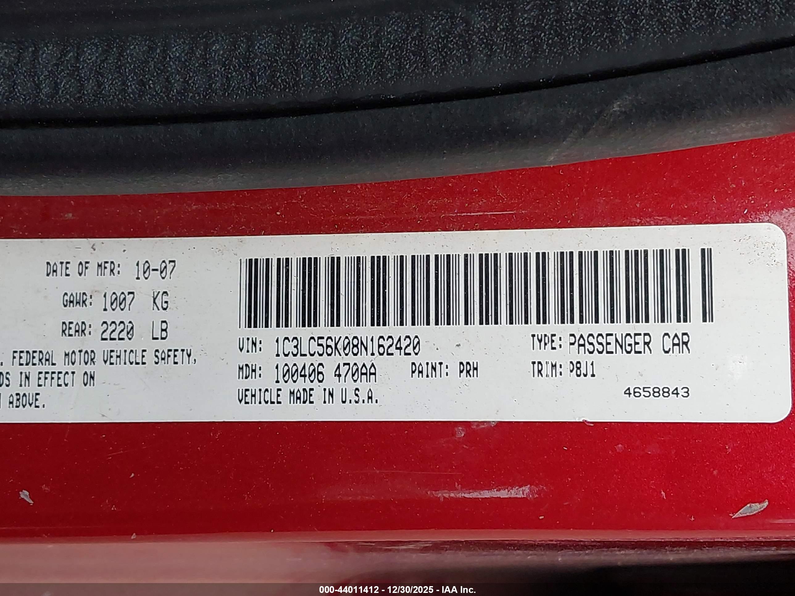 CHRYSLER SEBRING image 9