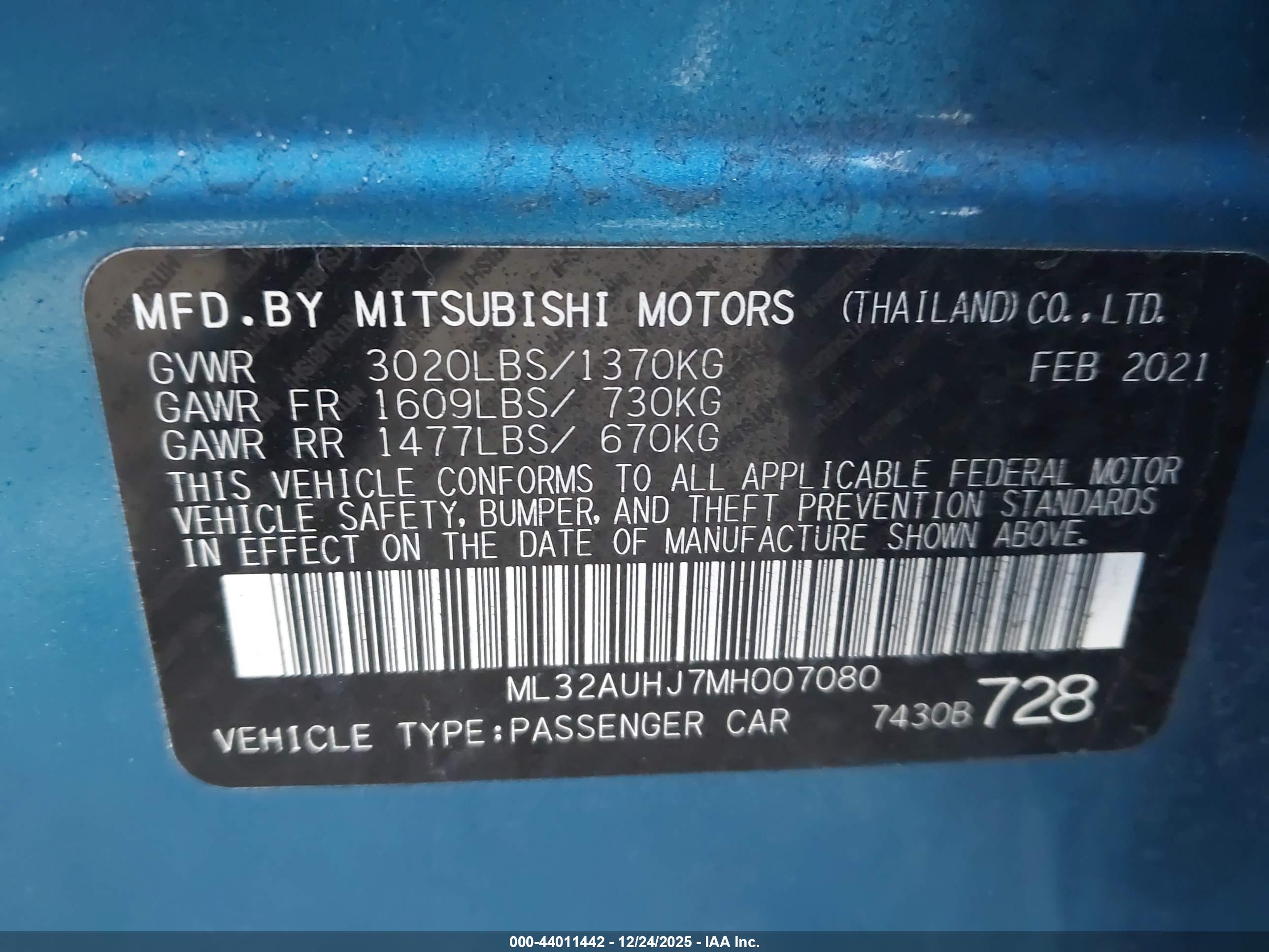 MITSUBISHI MIRAGE image 9