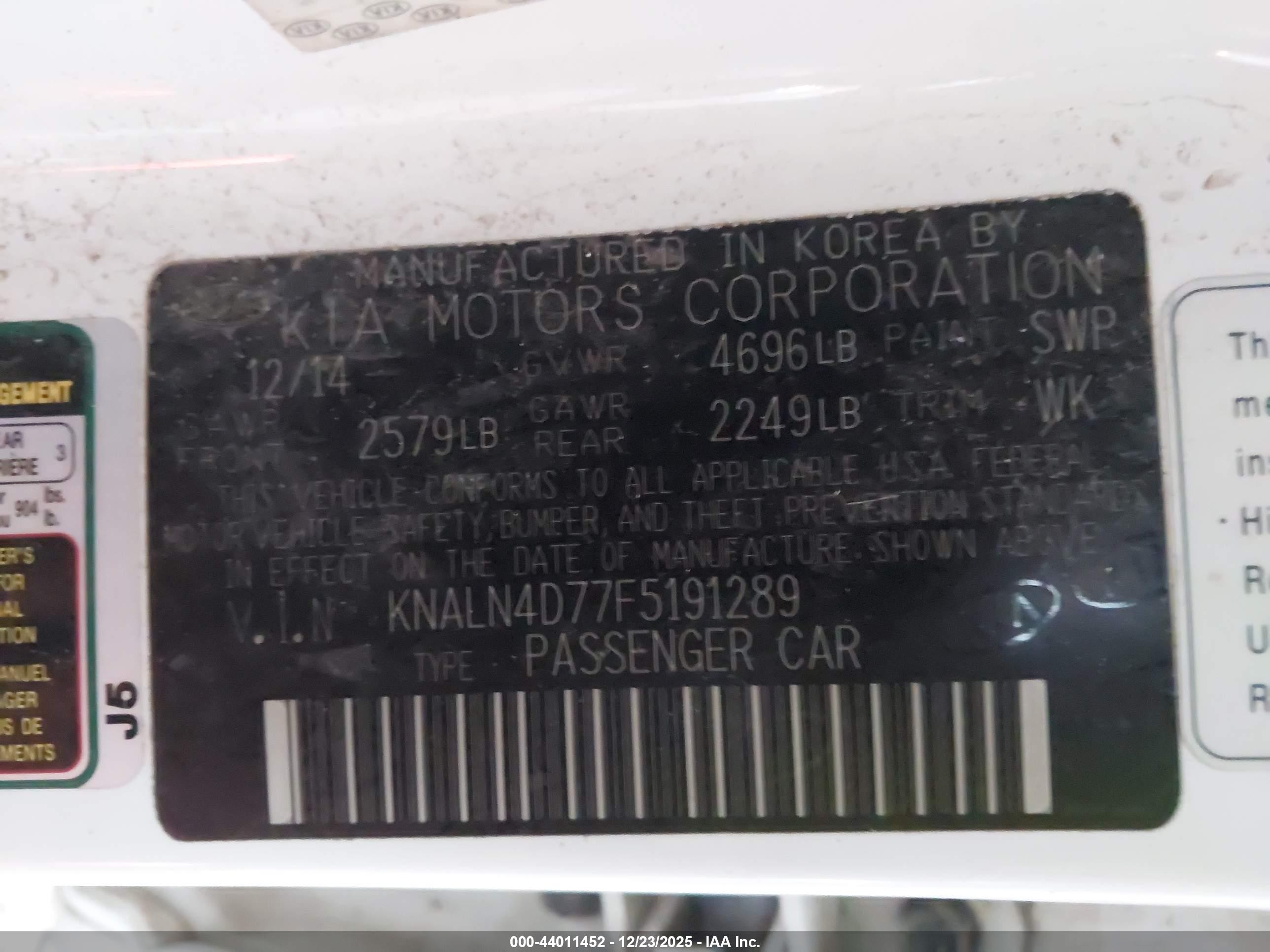 KIA CADENZA image 9