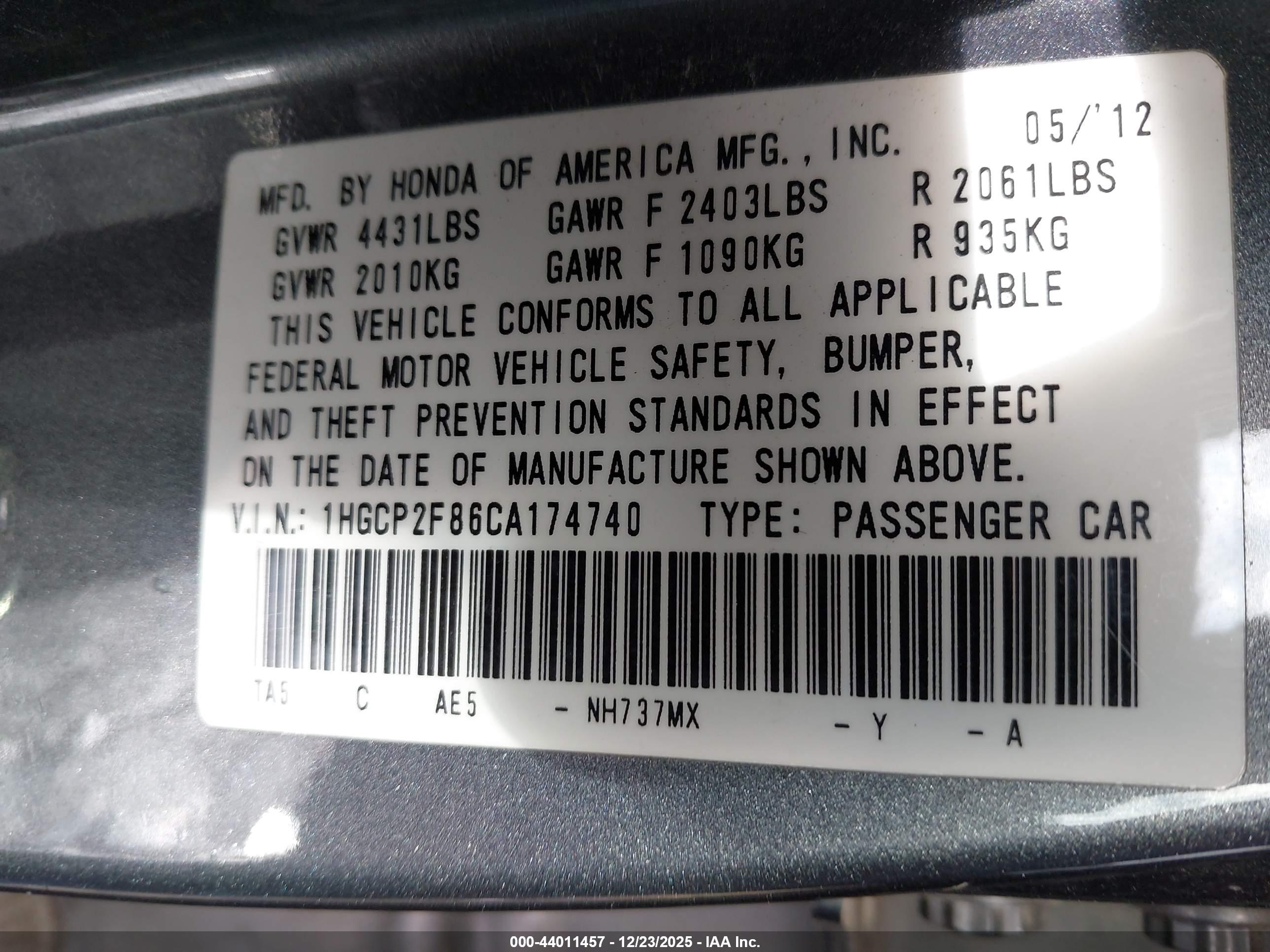 HONDA ACCORD image 9