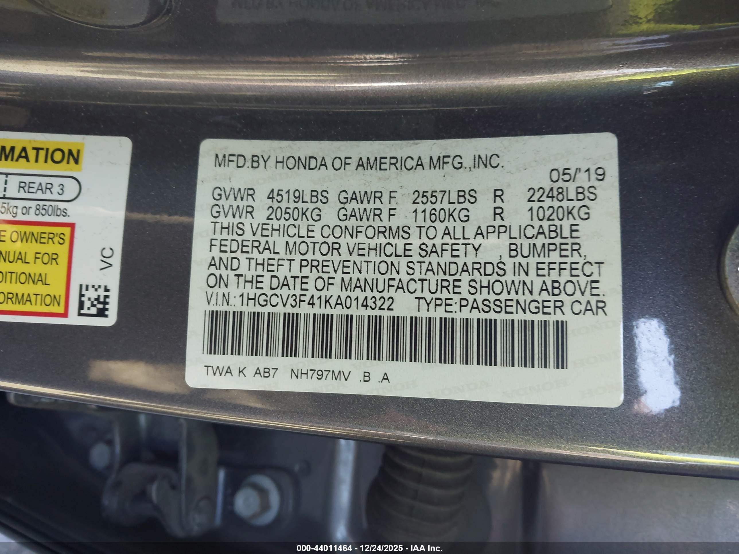 HONDA ACCORD image 9