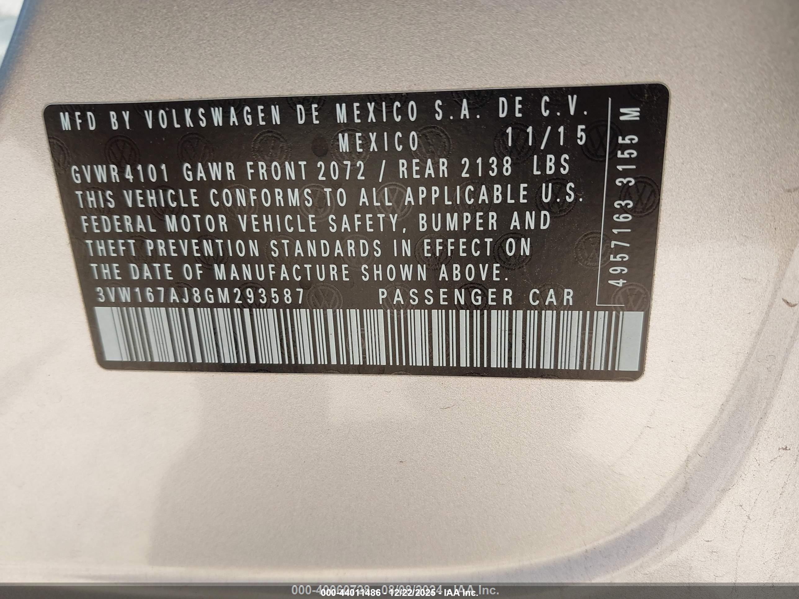 VOLKSWAGEN JETTA image 9