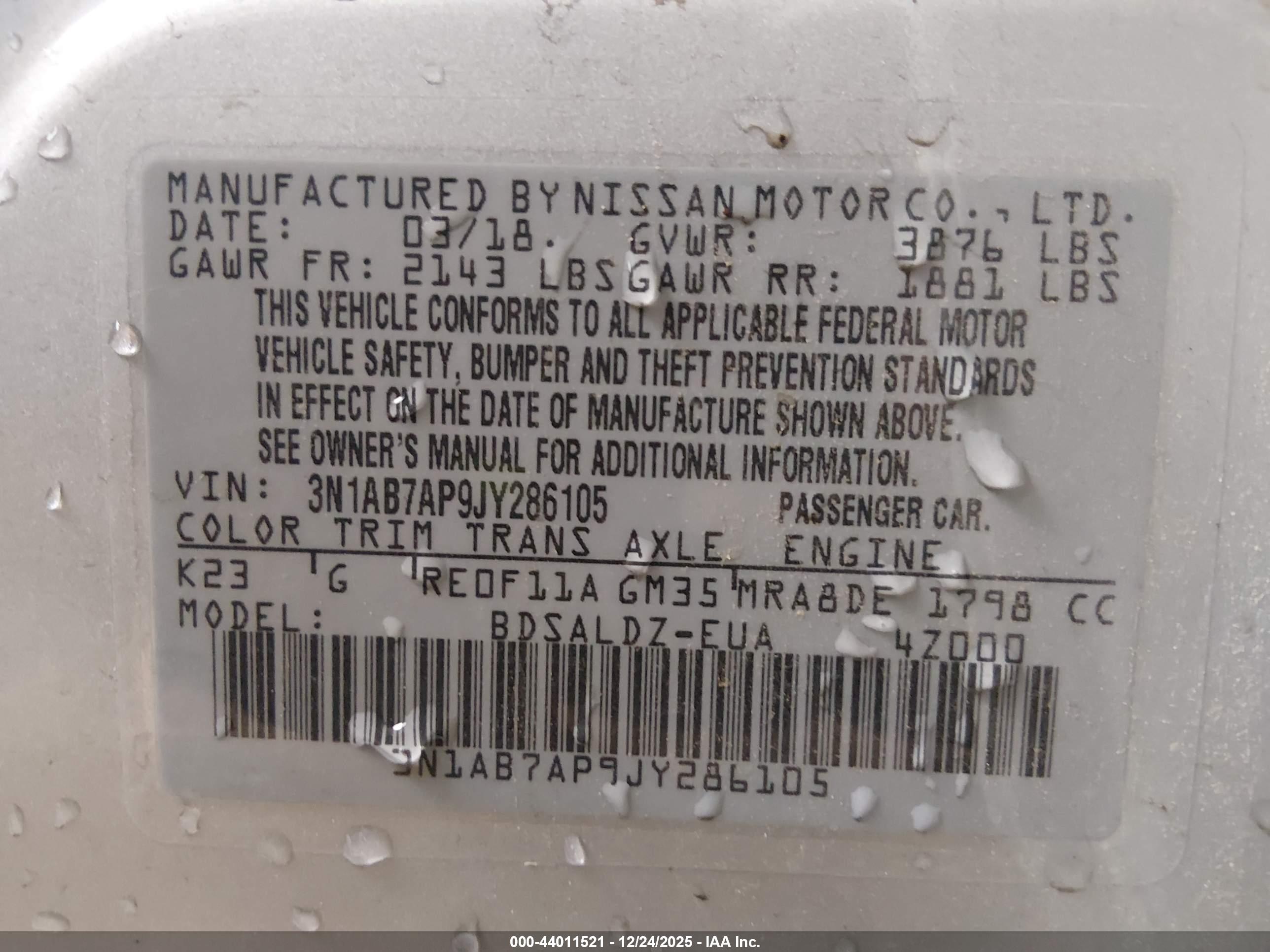 NISSAN SENTRA image 9