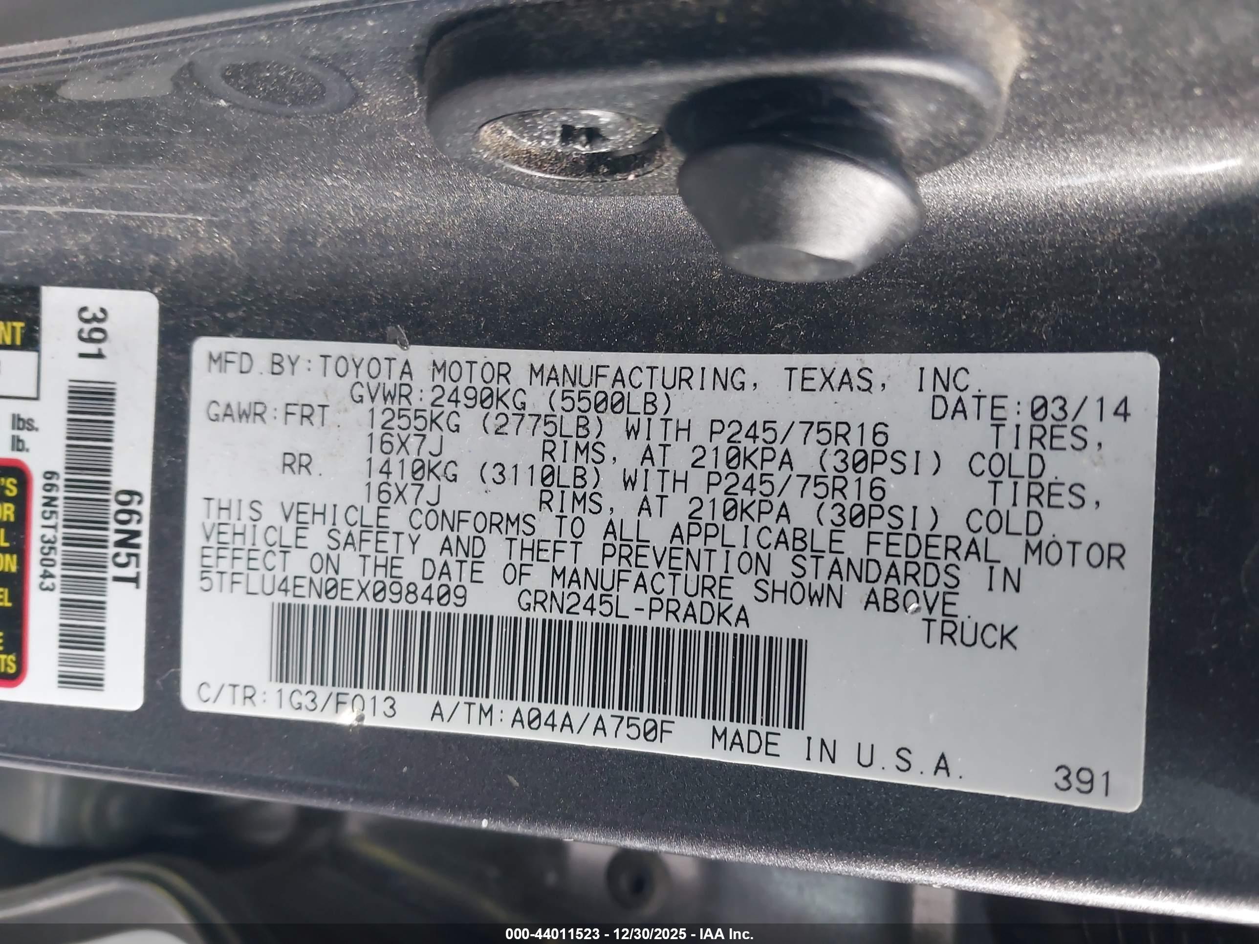 TOYOTA TACOMA image 9